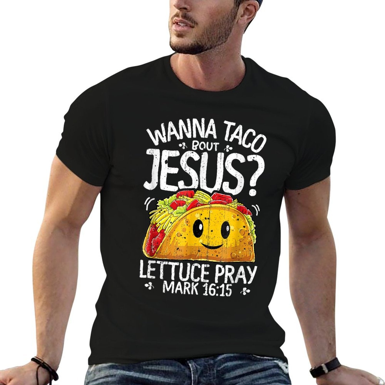 Wanna Taco Bout Jesus Cinco De Mayo Women Men Christian  Moisture-wicking T-Shirt