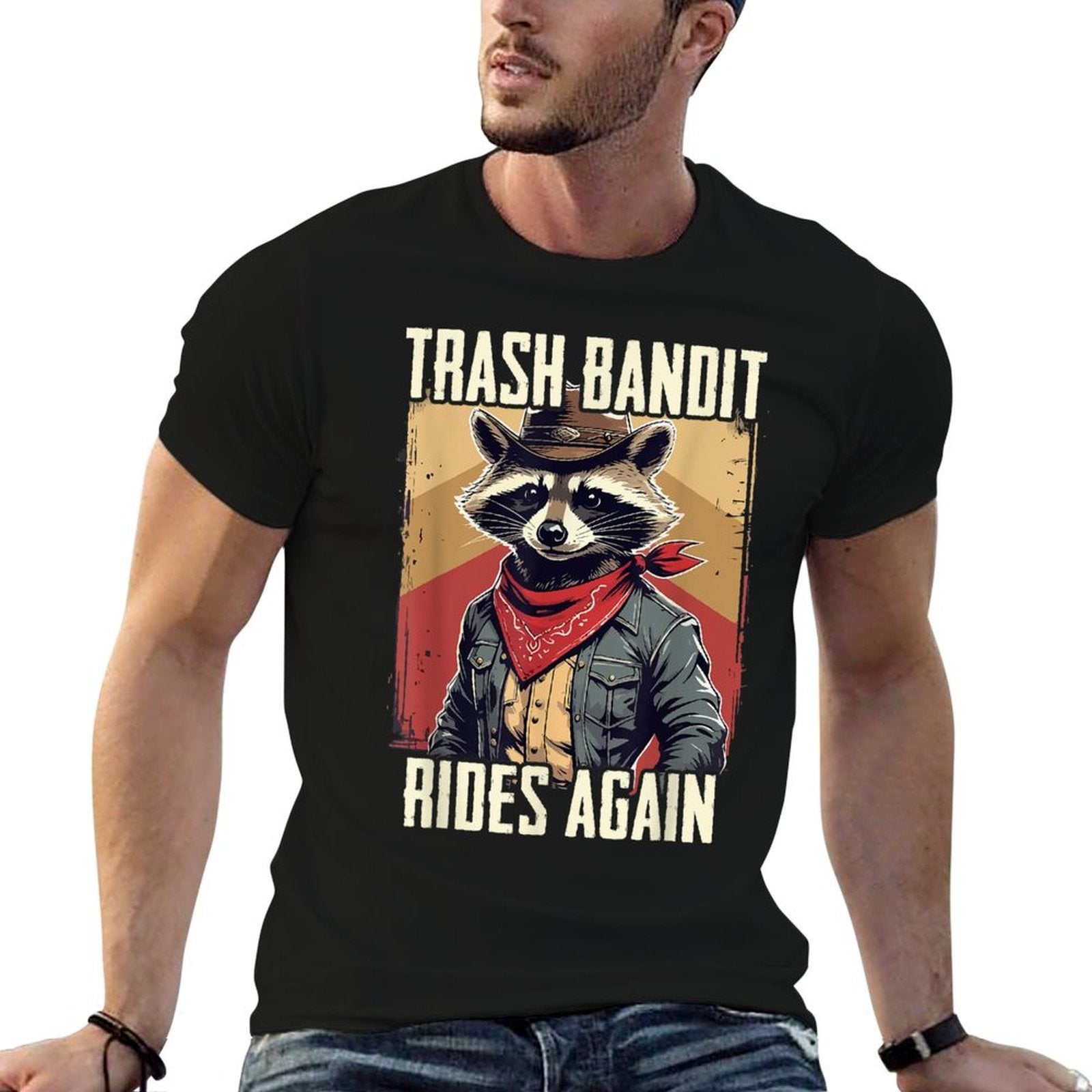 Trash Bandit Rides Again Cowboy Raccoon Meme Kids Women Men  Affordable Price T-Shirt