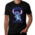 Disney Lilo  Stitch Nope Not Today Quote Cute Pose  Eco-friendly Material T-Shirt