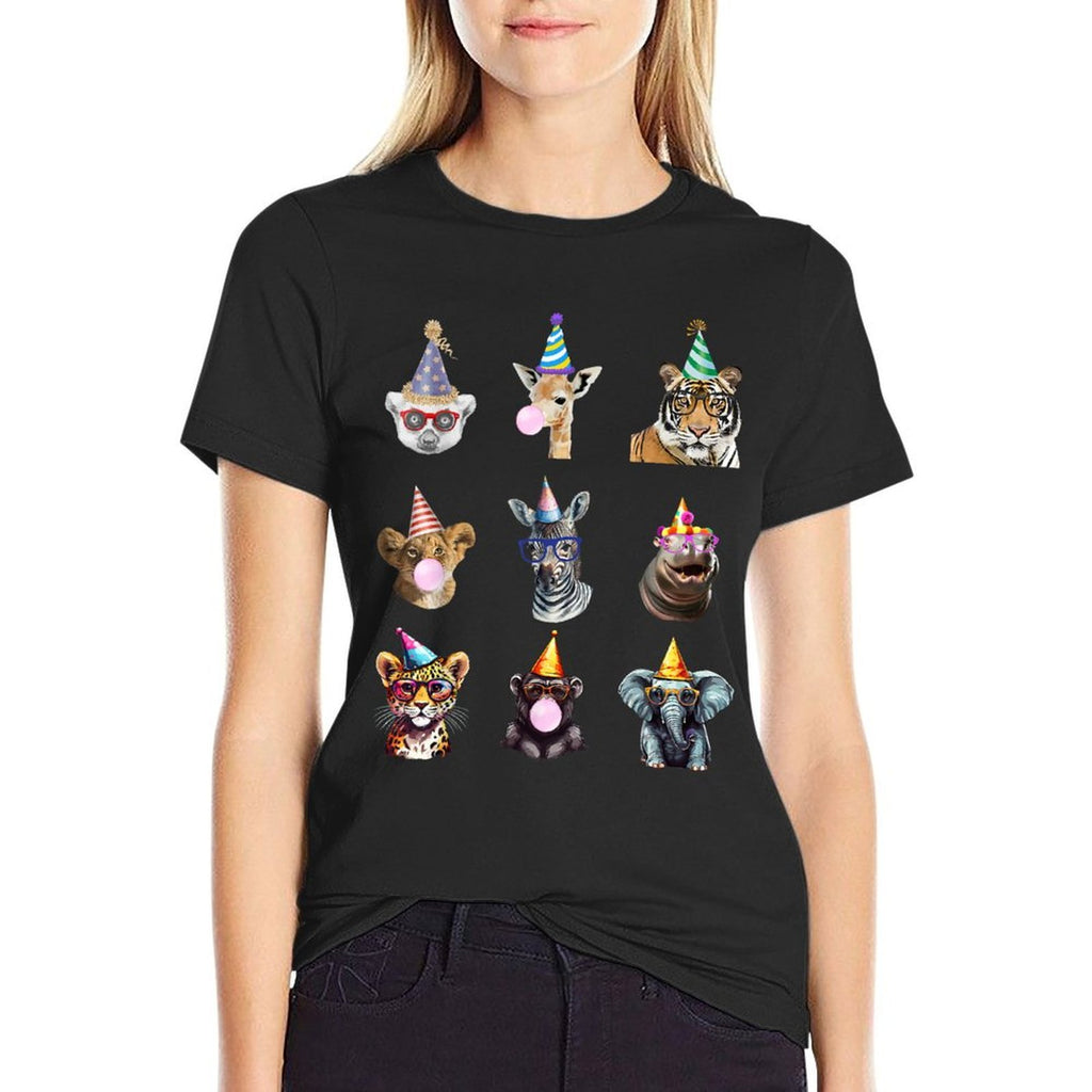 Zoo Animals Wildlife Birthday Party Zoo Day Animals  Soft T-Shirt
