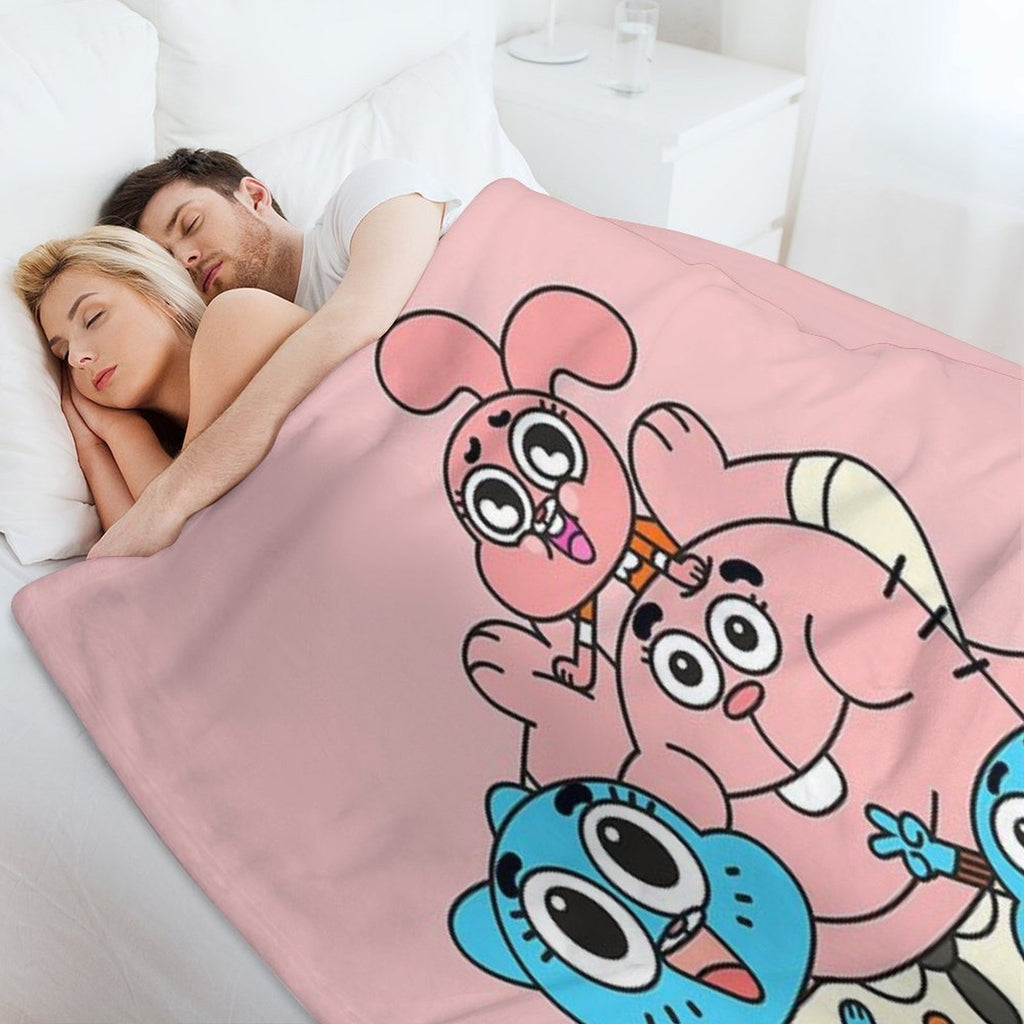 The Amazing World of Gumball Sustainable Throw Blanket