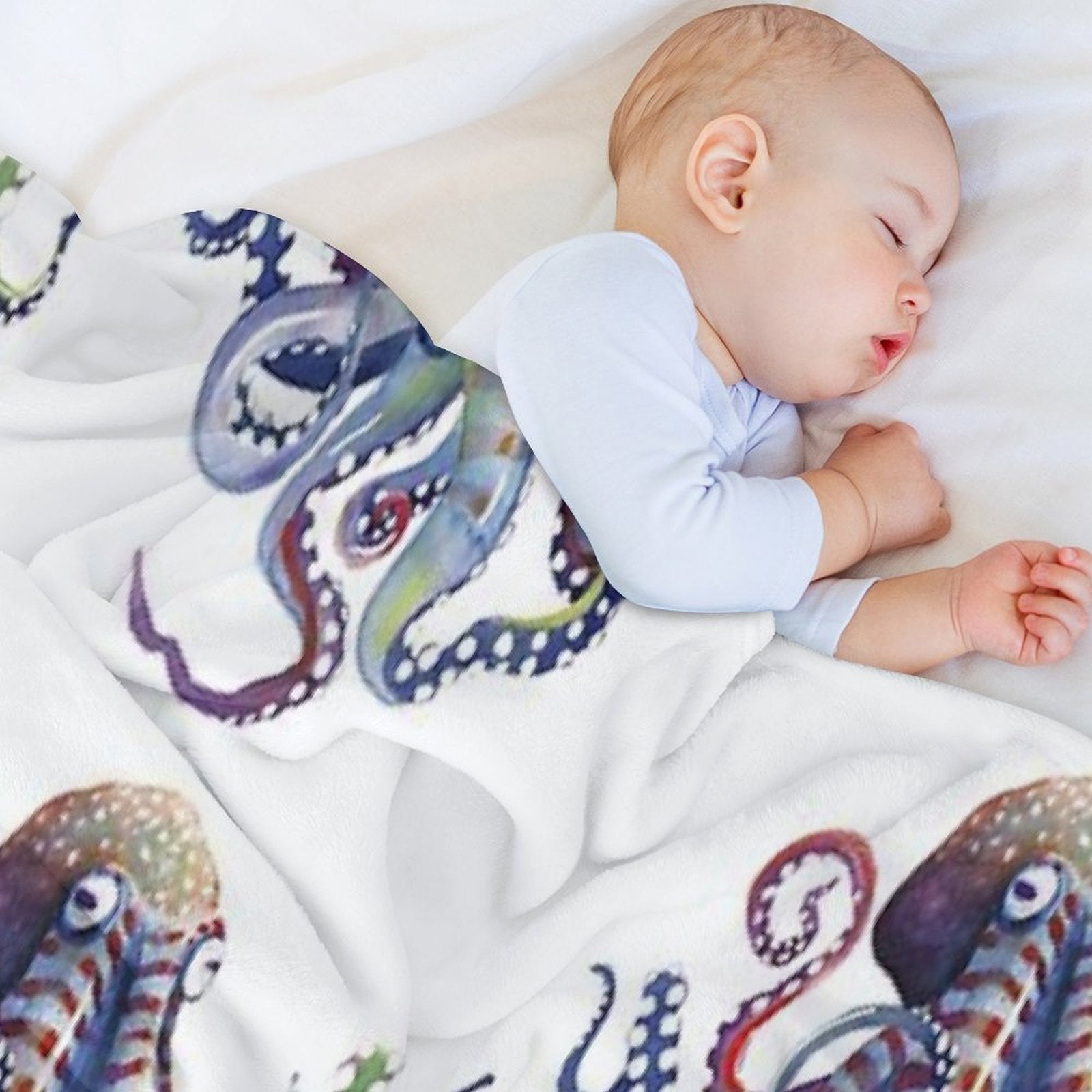 Octopus Anti-pilling Throw Blanket