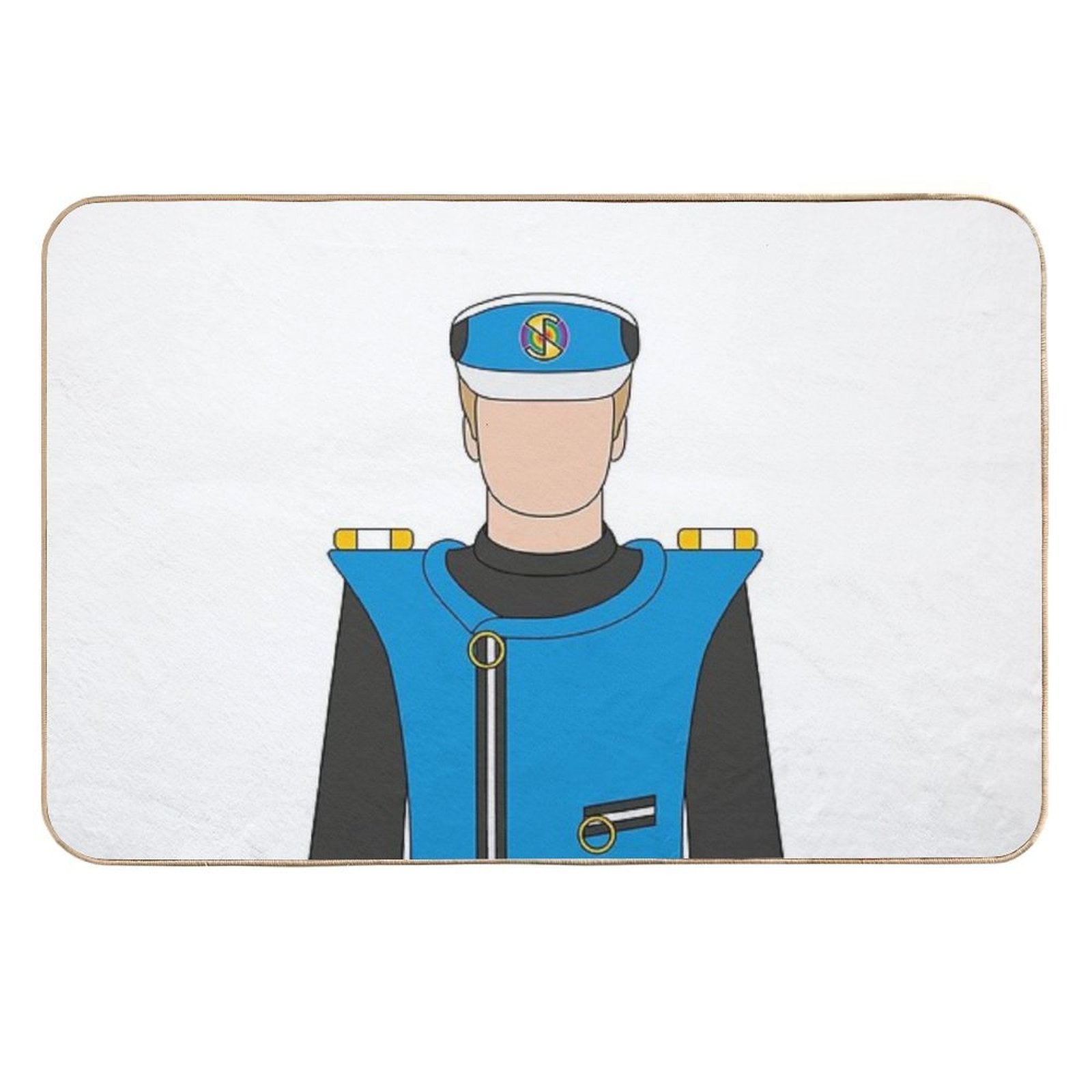 Captain Blue Icon  Anti-Trip Bath Mat