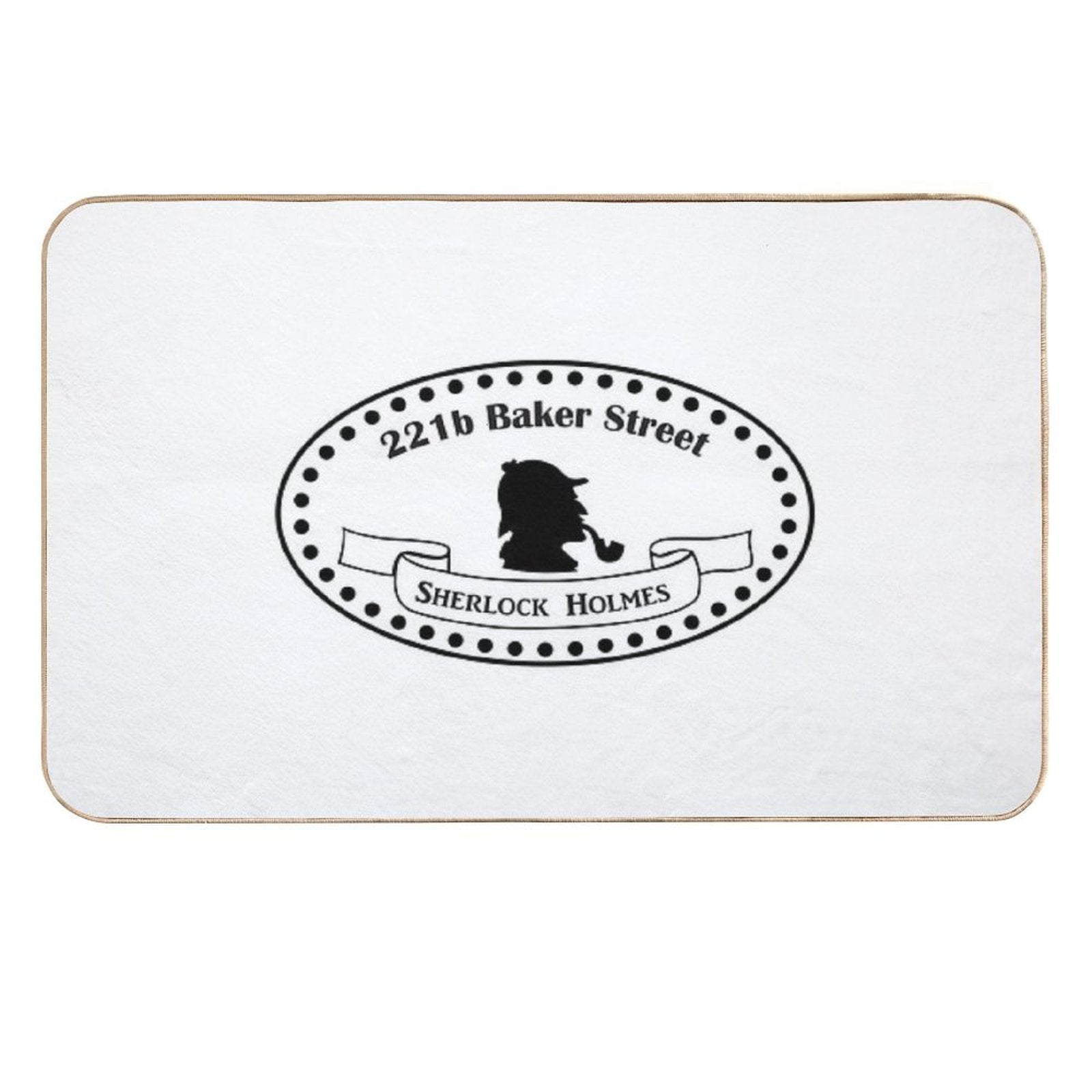 221b Baker Street Sherlock Holmes. BBC TV Show. Sherlock Design  Fade-Resistant Bath Mat