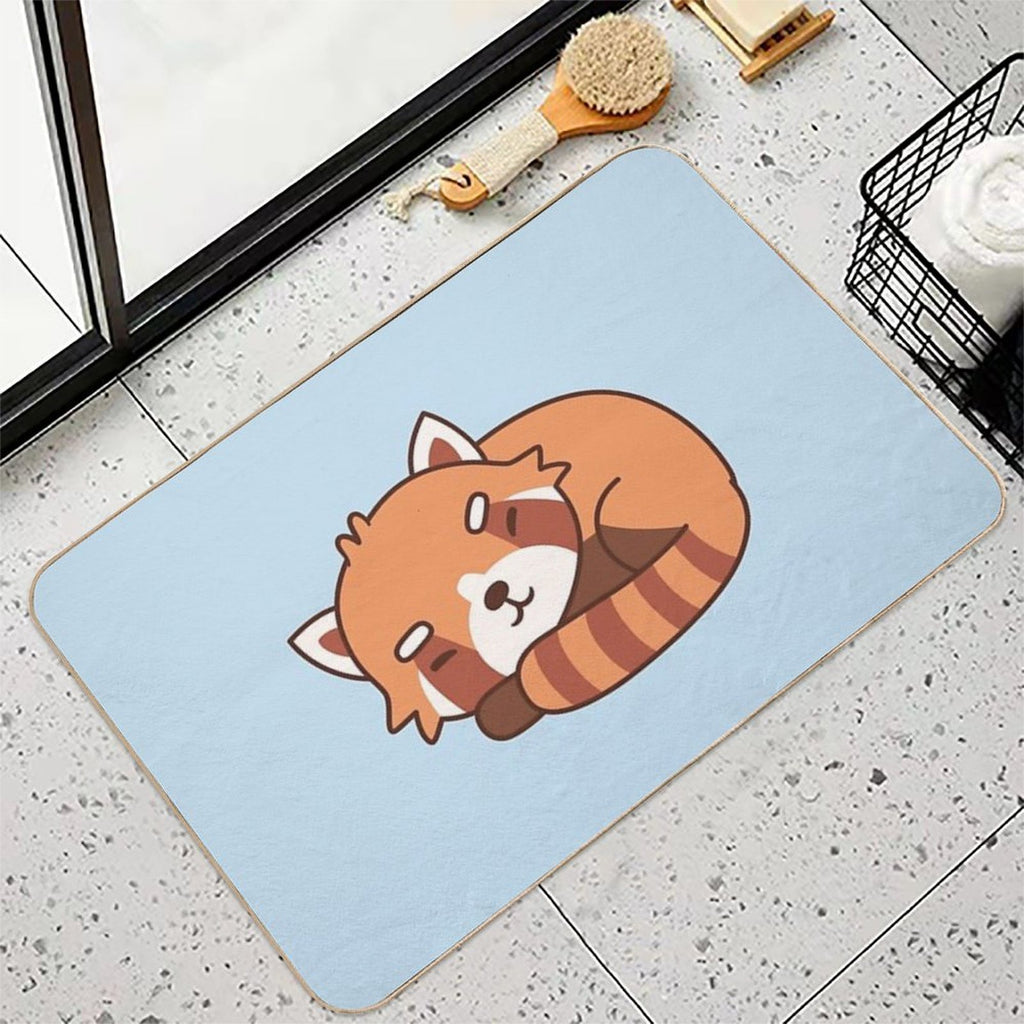 Cute Sleeping Red Panda  Versatile Bath Mat