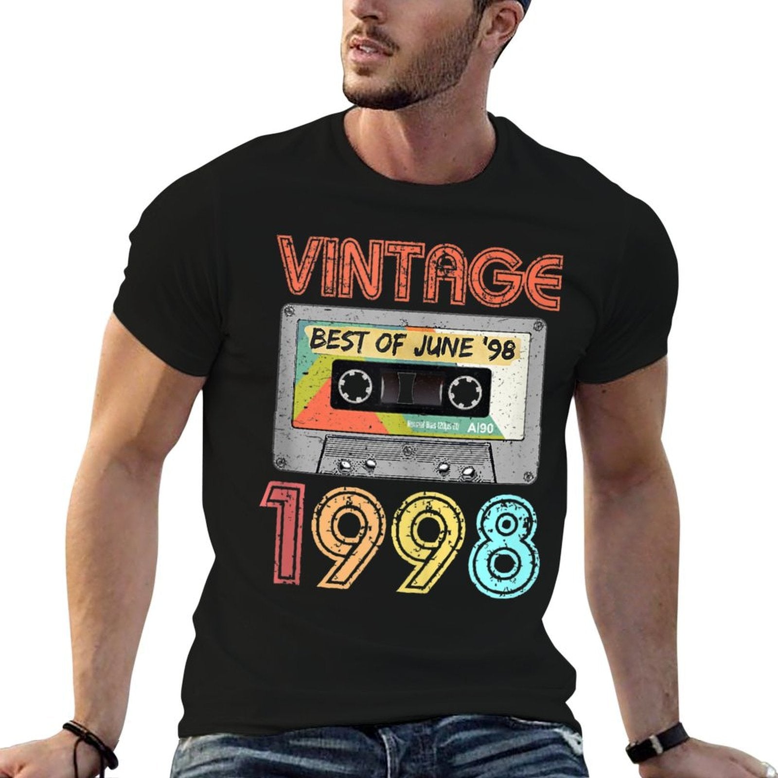June 1998 21st Birthday  Retro Vintage 1998 Birthday  Durable T-Shirt