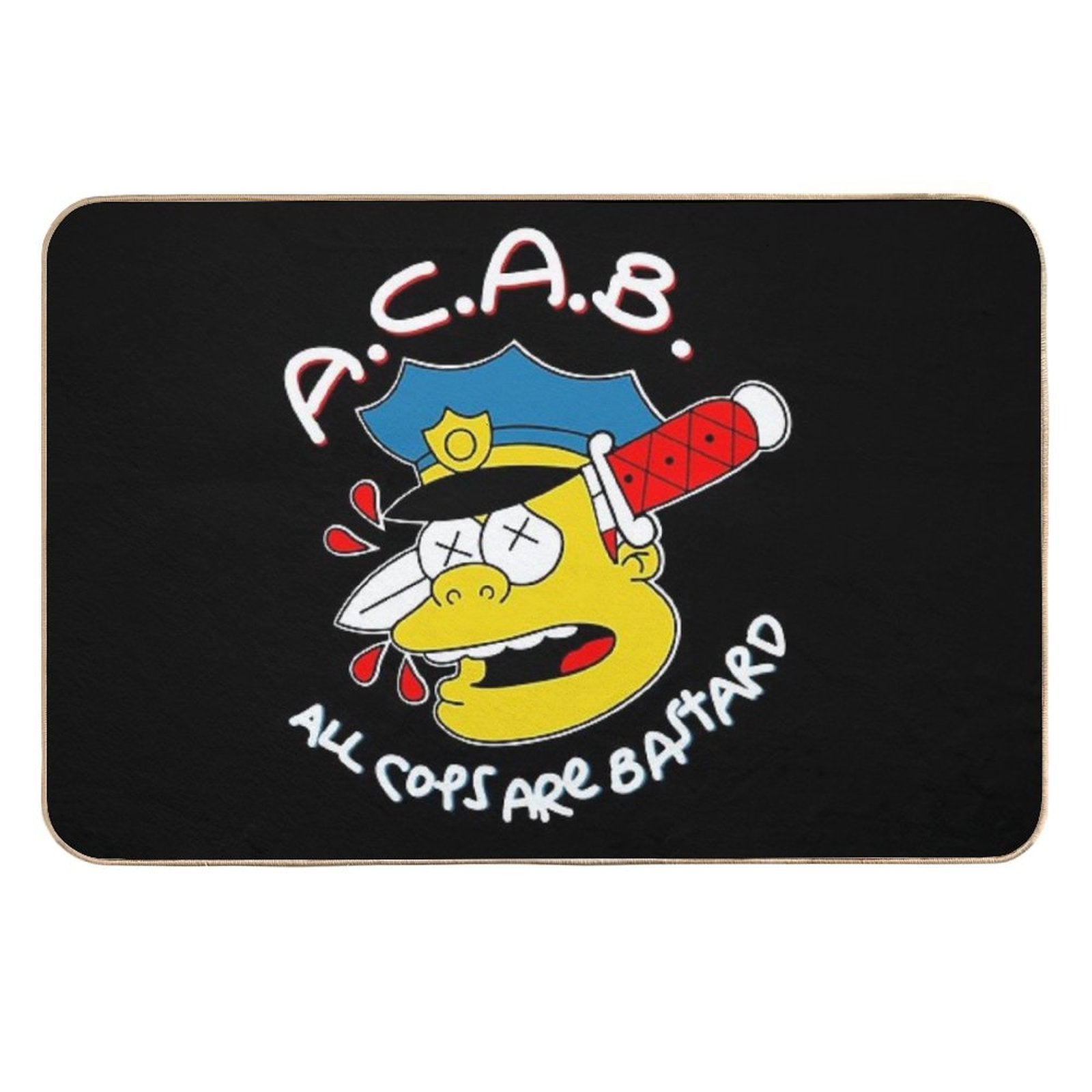 All Cops Are Bastards  Anti-Trip Bath Mat
