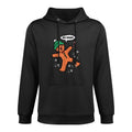 Oh Snap Gingerbread Man Funny Christmas Xmas Men Women Kids Medium-Weight Fabric Hoodie