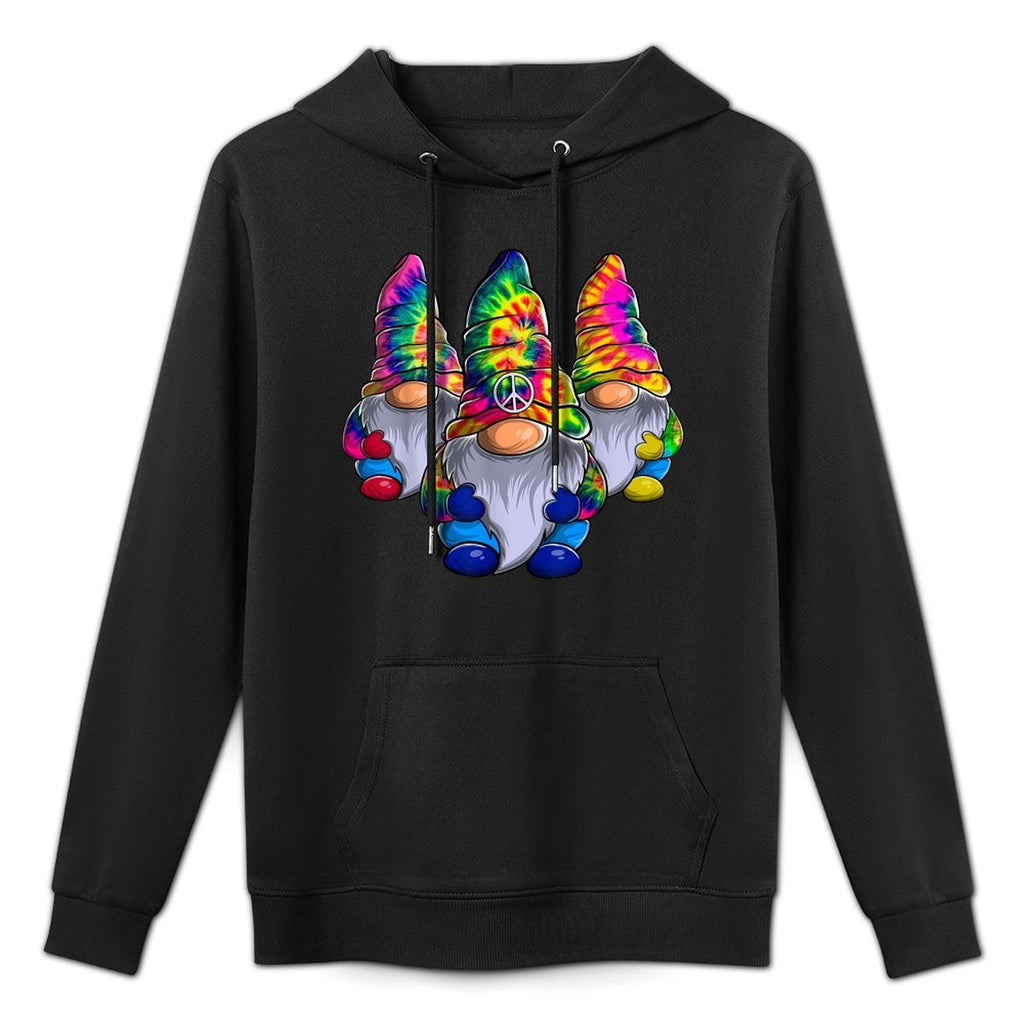 Three Hippie Gnomes Peace Gnome Funny Retro Tie Diy Design Customizable Surface Hoodie