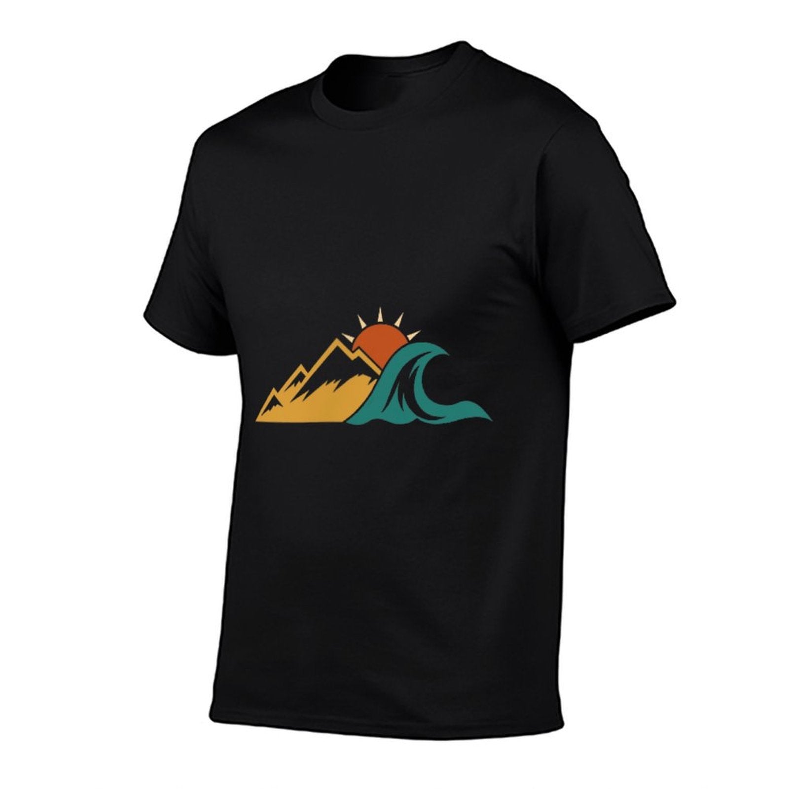 Unisex Minimalist Outdoor Explorers Hiking Adventure  Heathered Texture T-Shirt
