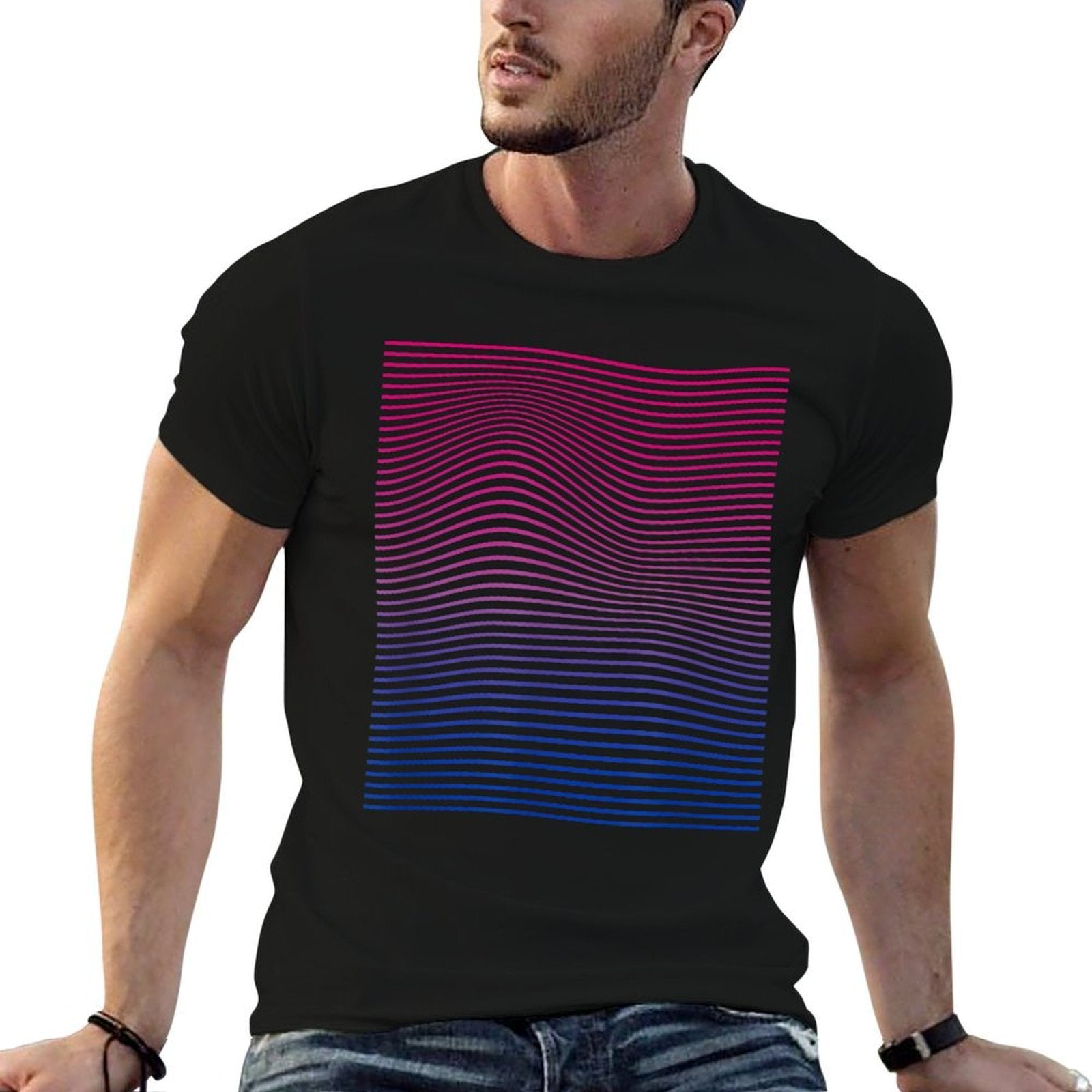 Bisexual Pride Subtle Bi  Tagless Design T-Shirt