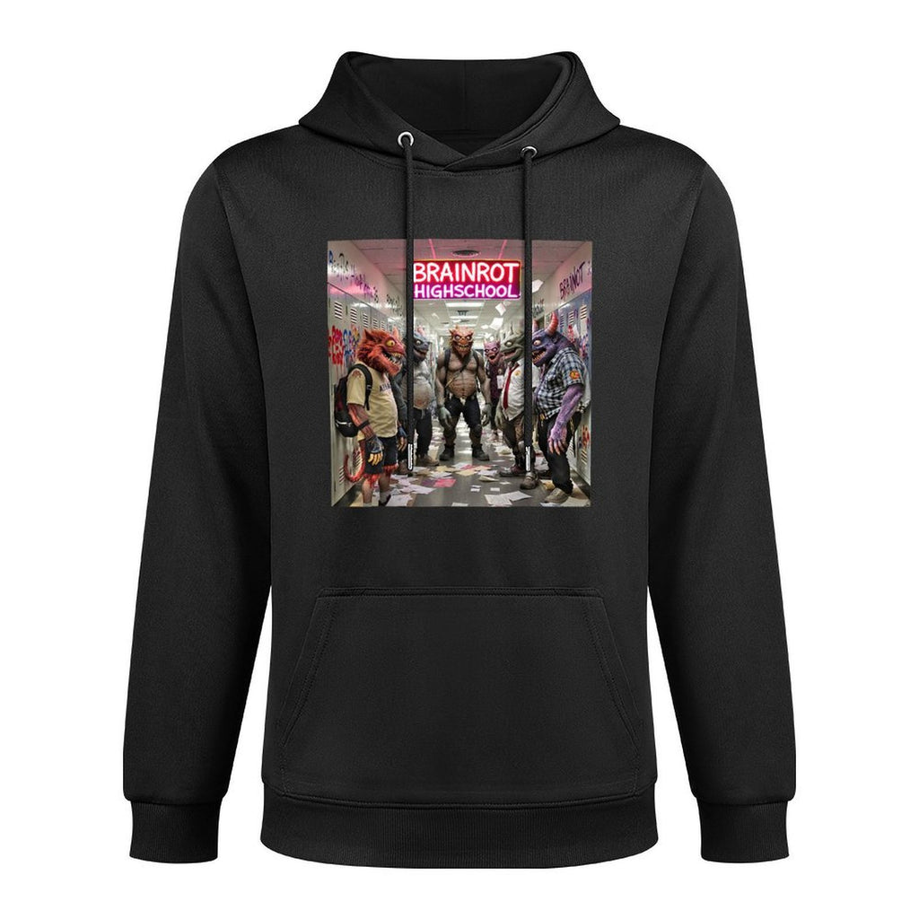 Funny Italian Brainrot Trendy Viral AI Animal Internet Meme Durable Construction Hoodie