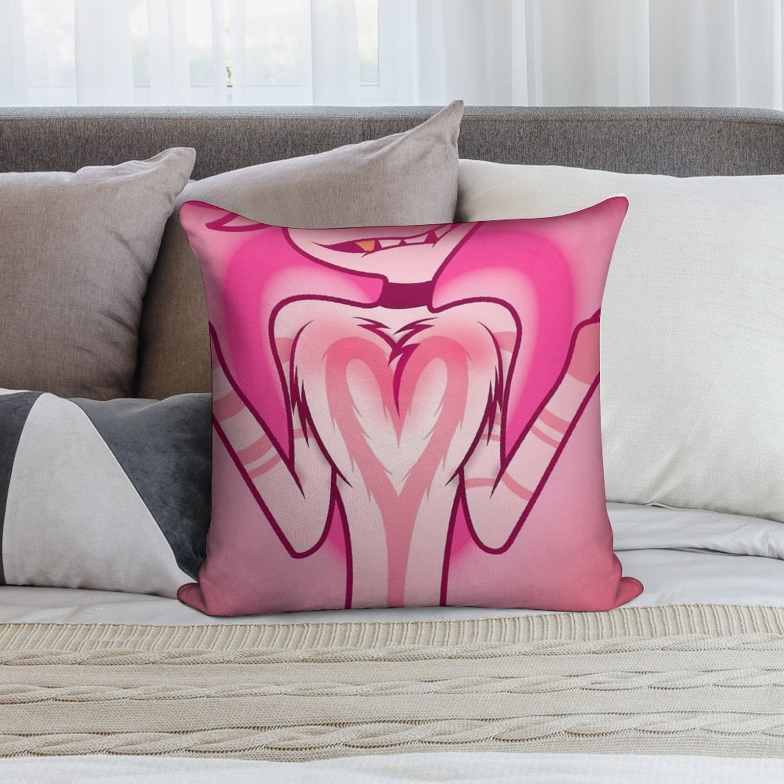 Floof Squish Soft Easy Maintenance Throw Pillow