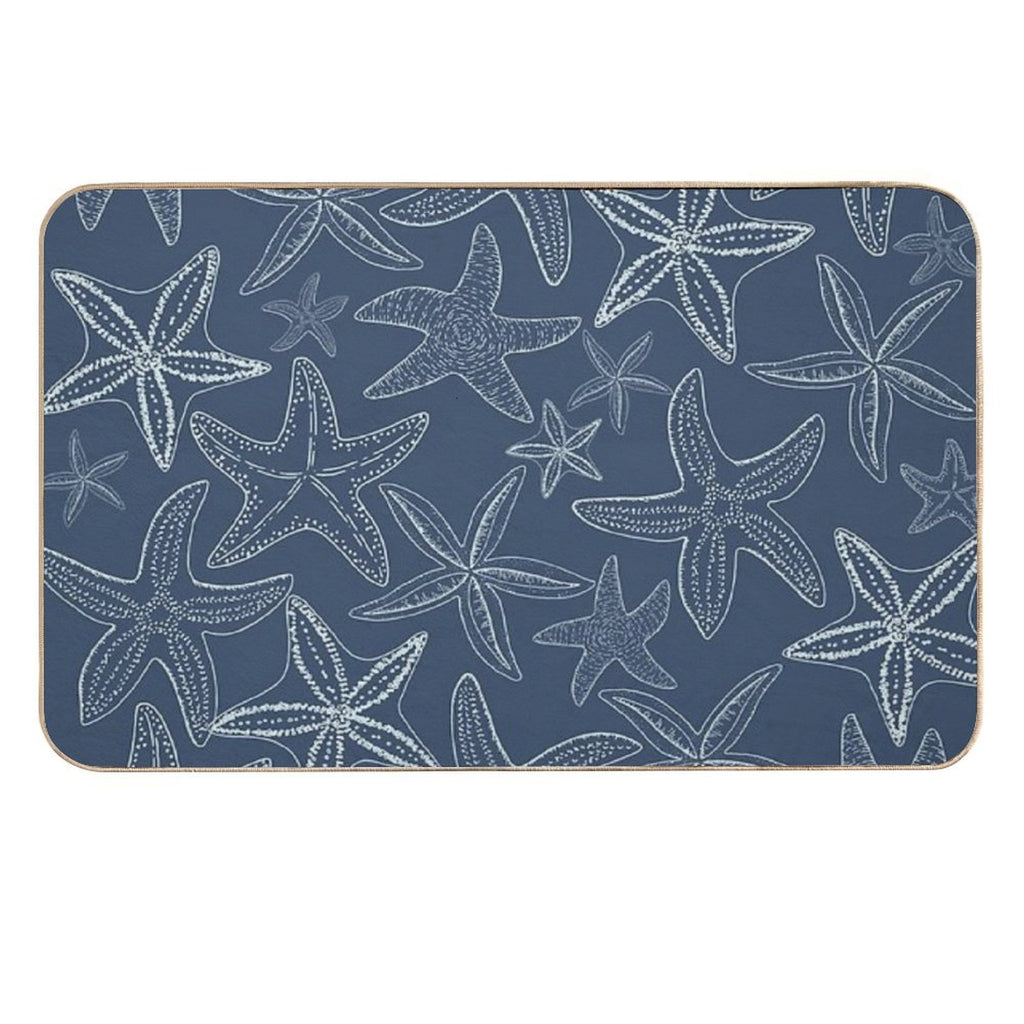 Starfish Pattern Dark Side  Versatile Bath Mat