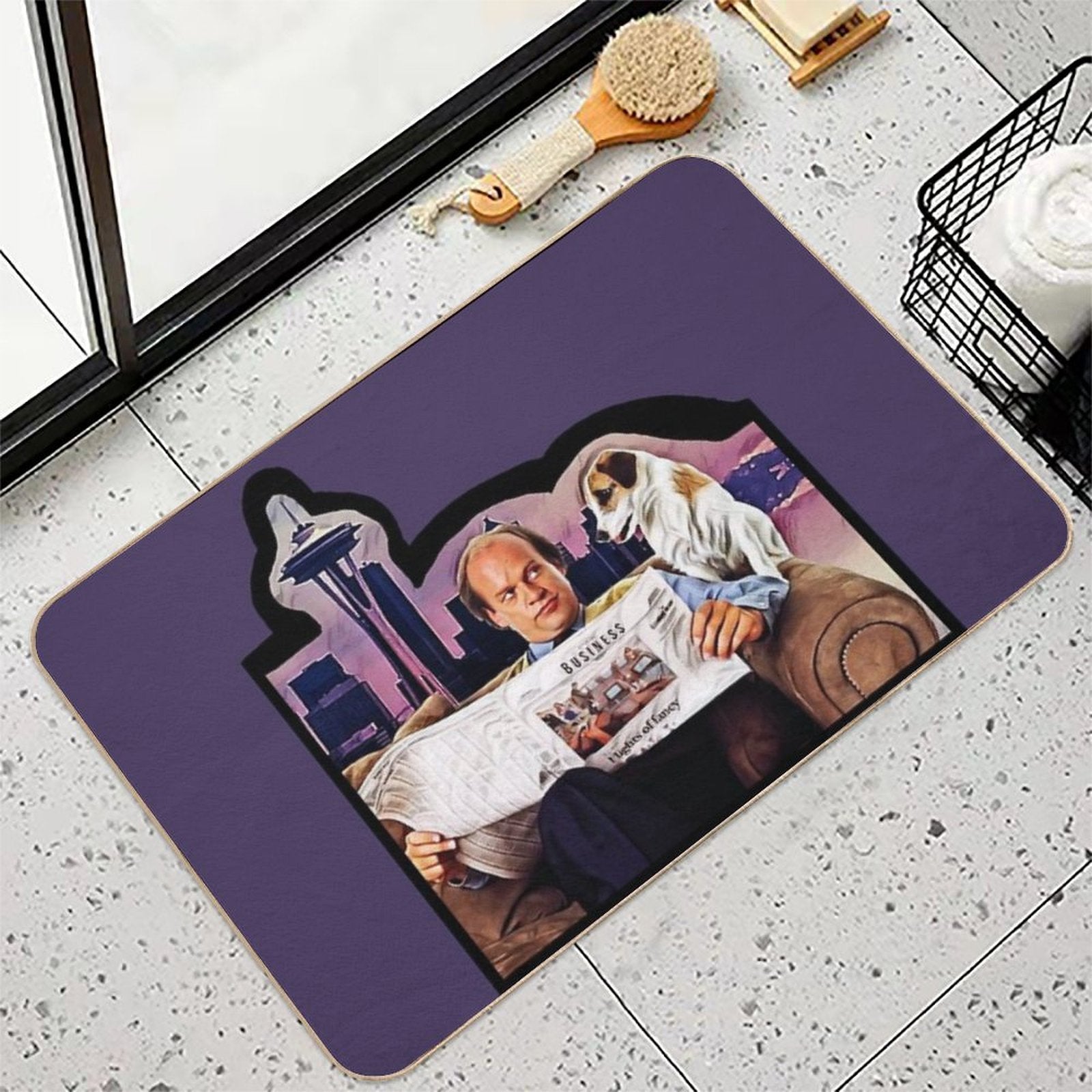 Frasier And Eddie  Easy Maintenance Bath Mat