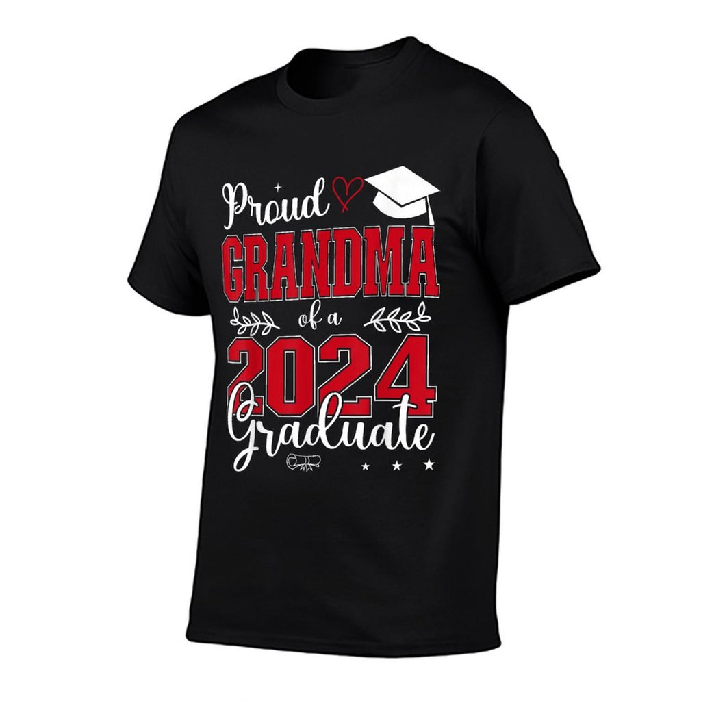 Proud Grandma of A Class of 2024 Graduate for Graduation  Polyester Blend T-Shirt
