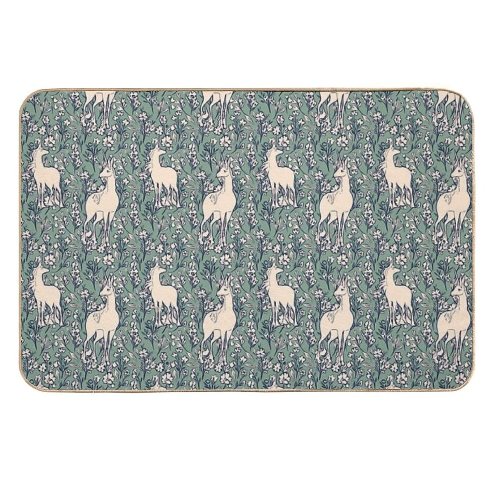 The Last Unicorn Ethereal Forest Print  Long-Lasting Bath Mat
