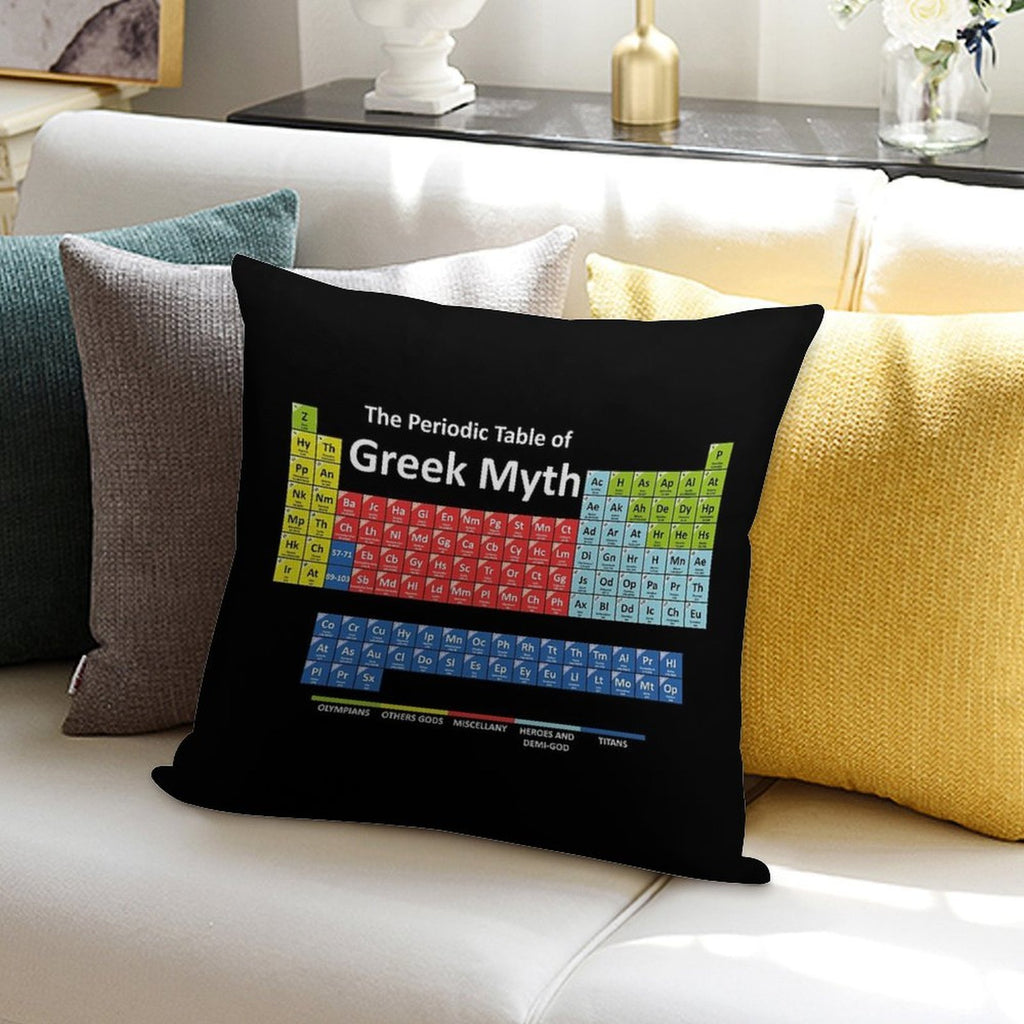 Periodic Table of Greek Mythology Soft Style Accent Throw Pillow