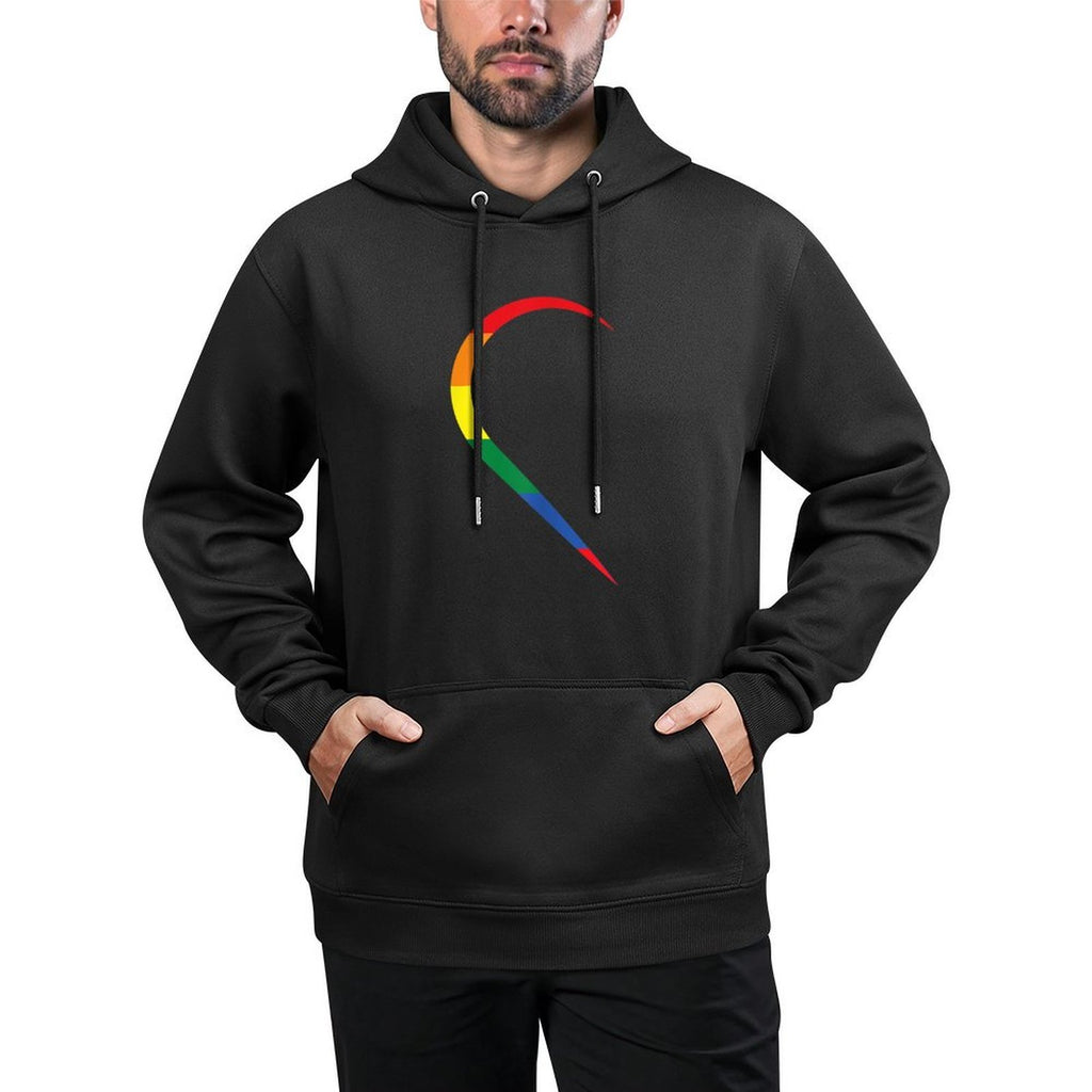 LGBT Half Heart Love Couple Gay Pride Month Durable Construction Hoodie