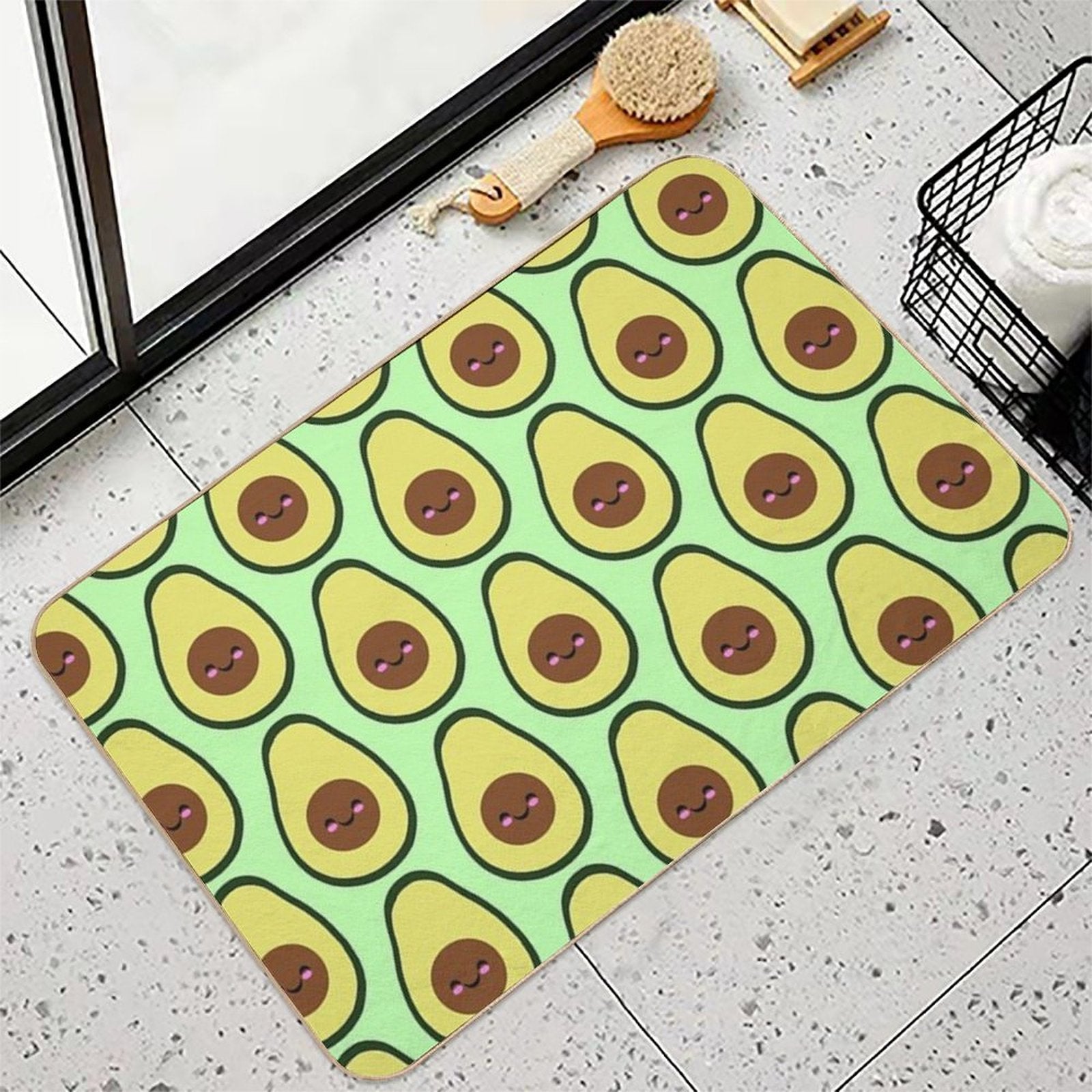 Blushing Avacado  Easy Maintenance Bath Mat