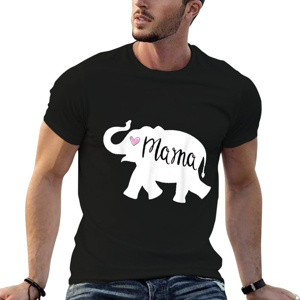 Mama Africa Elephant Mother Cute for Mom  Oversized Silhouette T-Shirt