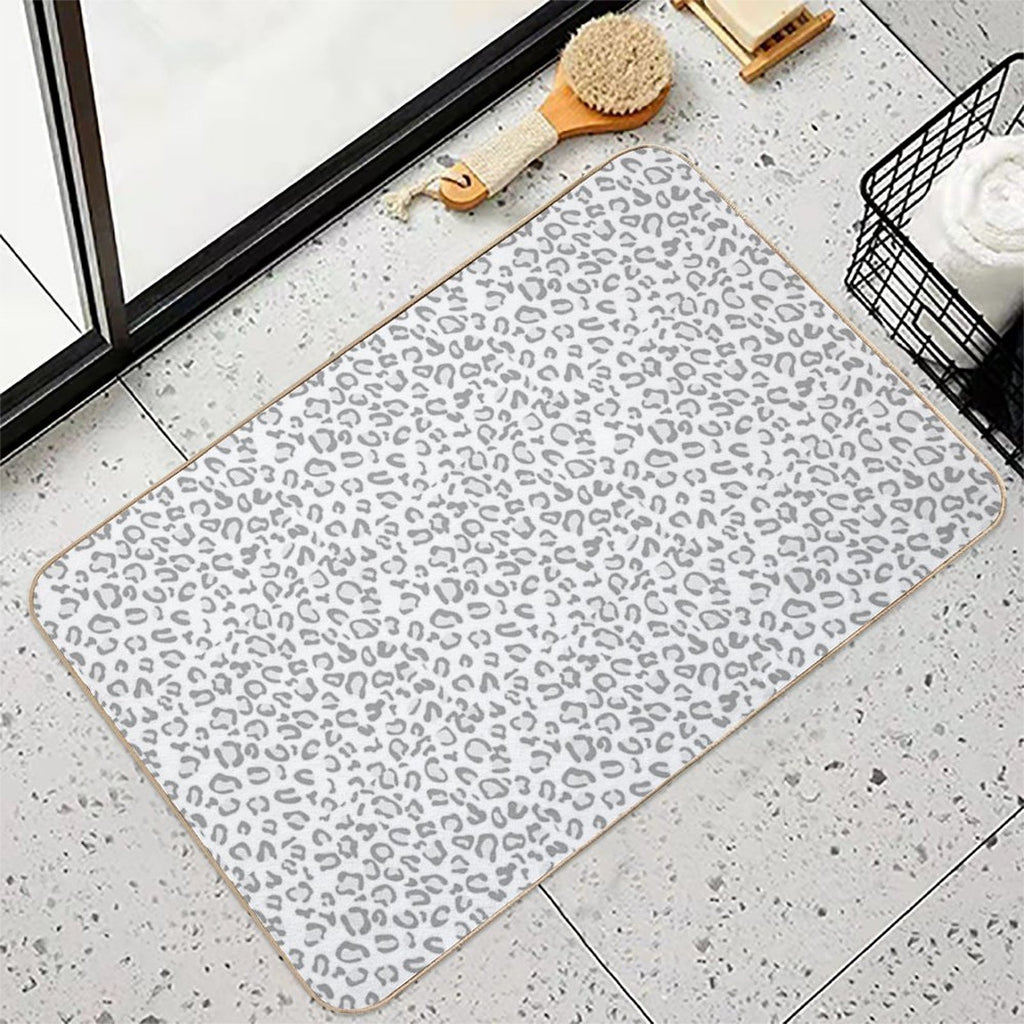 Gray Cheetah Print  Multi-Purpose Bath Mat