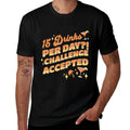 The Vacation Station Apparel Co. Funny Cruise Group Drink Package Challenge Accepted Black  Stretchy T-Shirt