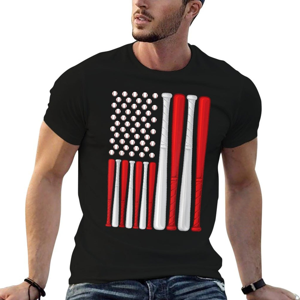 USA - American Baseball - Vintage Baseball  Relaxed-fit T-Shirt