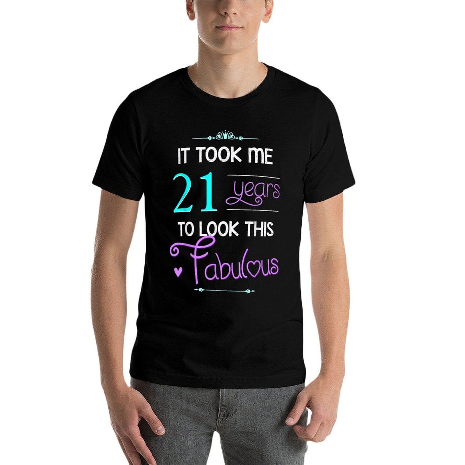 21st Birthday Shirt Fabulous 21 Year Old Tshirt  Relaxed-fit T-Shirt