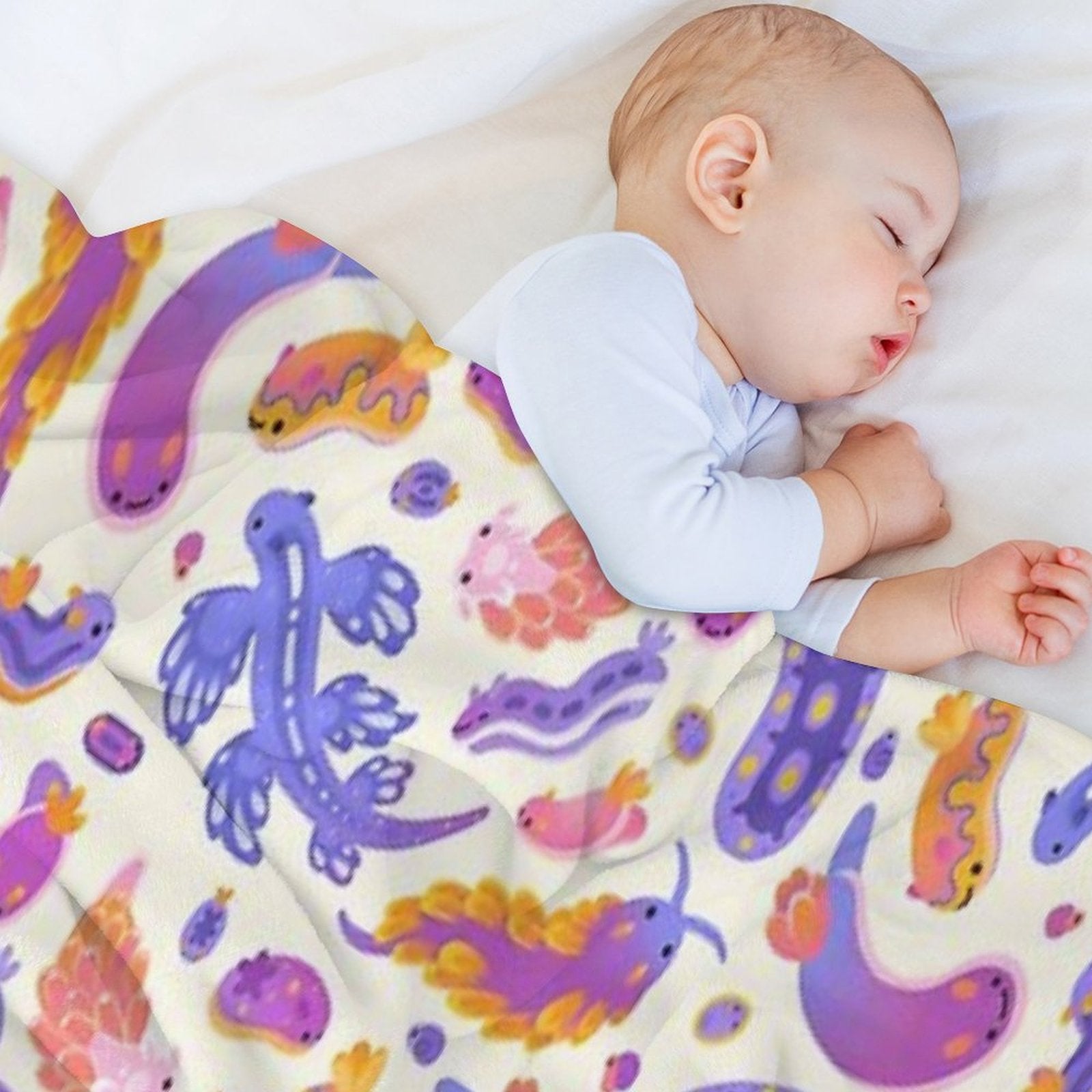 Sea Slug - Pastel Shrink-resistant Throw Blanket