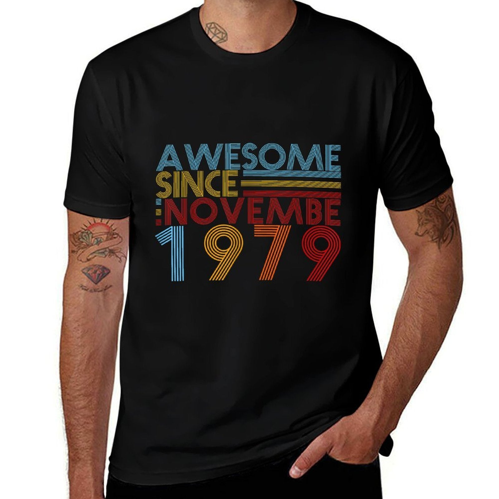 Nov 1979 40 Years Old 40th Birthday Gift For Men Women Kid  Vintage-inspired T-Shirt