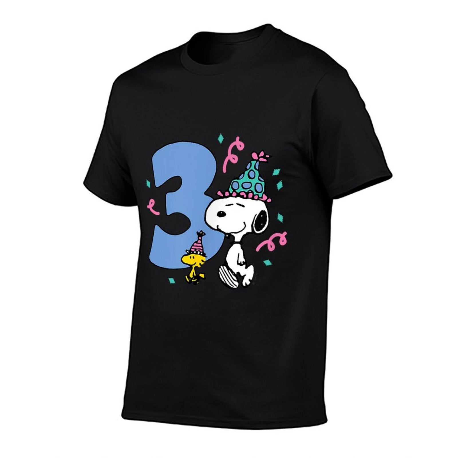 Peanuts - Snoopy And Woodstock 3rd Birthday Party  Quick-drying T-Shirt