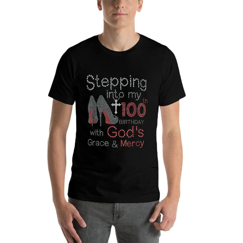 Stepping Into My 100th Birthday  Eco-friendly Material T-Shirt