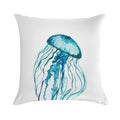 Watercolor Jellyfish Soft Fade-Resistant Throw Pillow