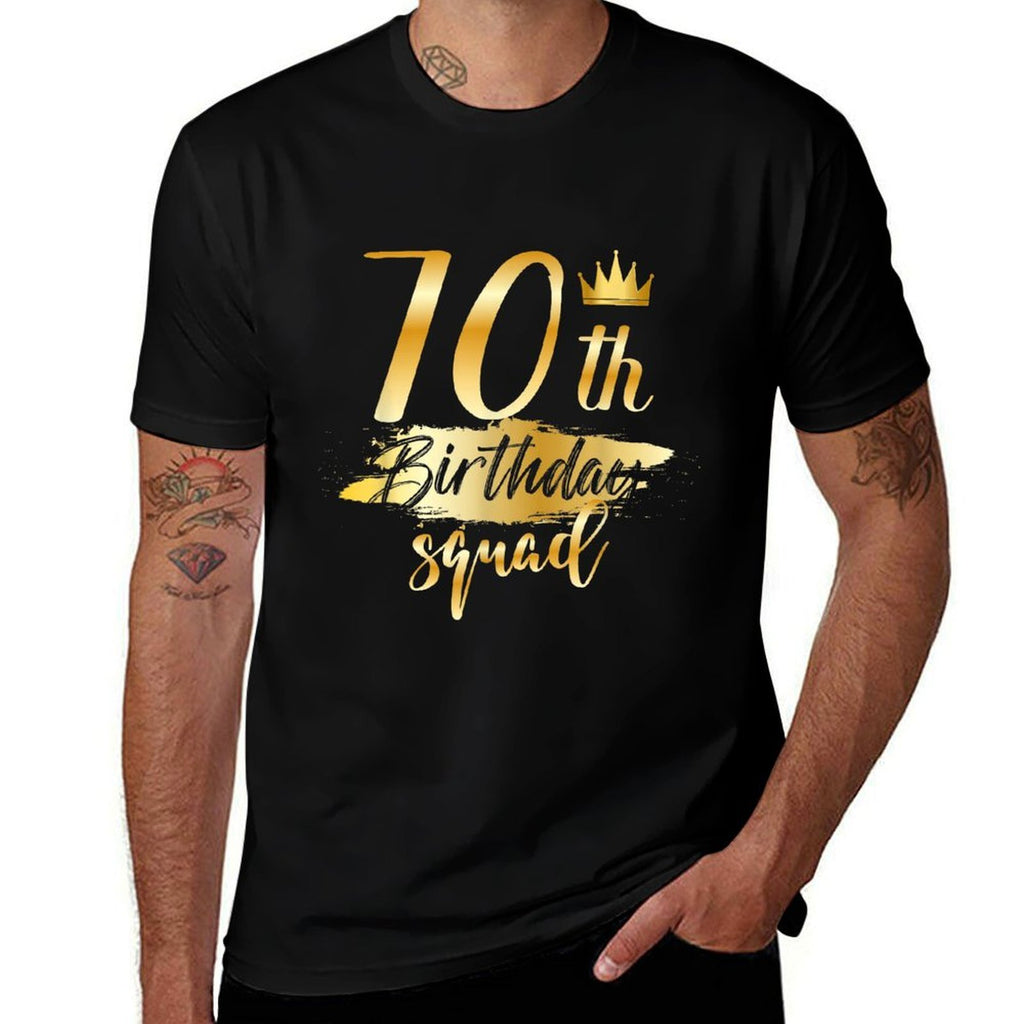 70th Birthday Squad 70 Year Old Bday Family Party Crew Group  Lightweight T-Shirt