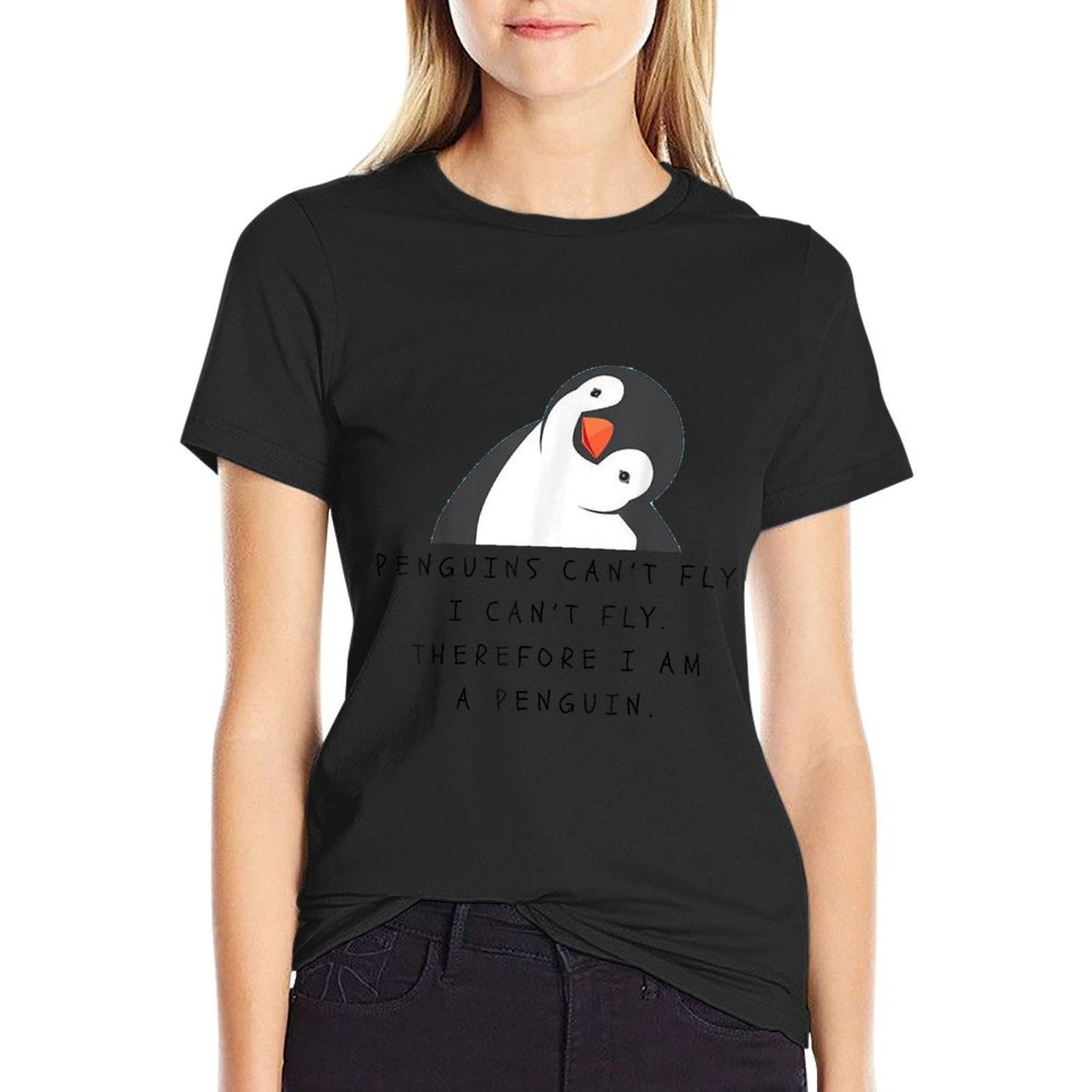 Funny Penguins T-shirt Woman Man Children Gift  Moisture-wicking T-Shirt
