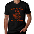 Vintage Hot Girls Read Books Librarian Book Reader  Quick-drying T-Shirt