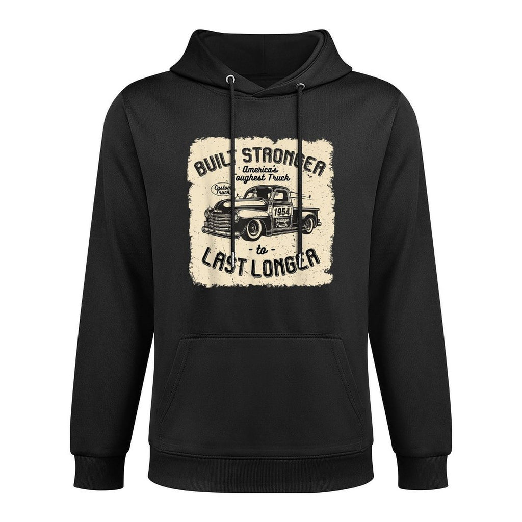 Mb 1954 Vintage Truck Birthday Built Stronger To Last Longer Adjustable Hood Hoodie