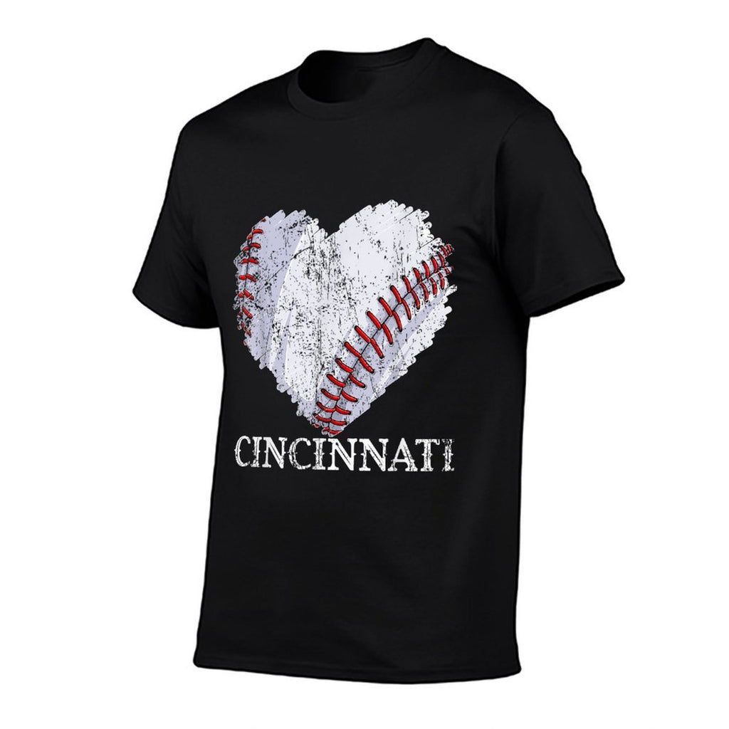 Cincinnati Retro Baseball Lover Game Day Men Boys Girls  Trendy Pattern T-Shirt