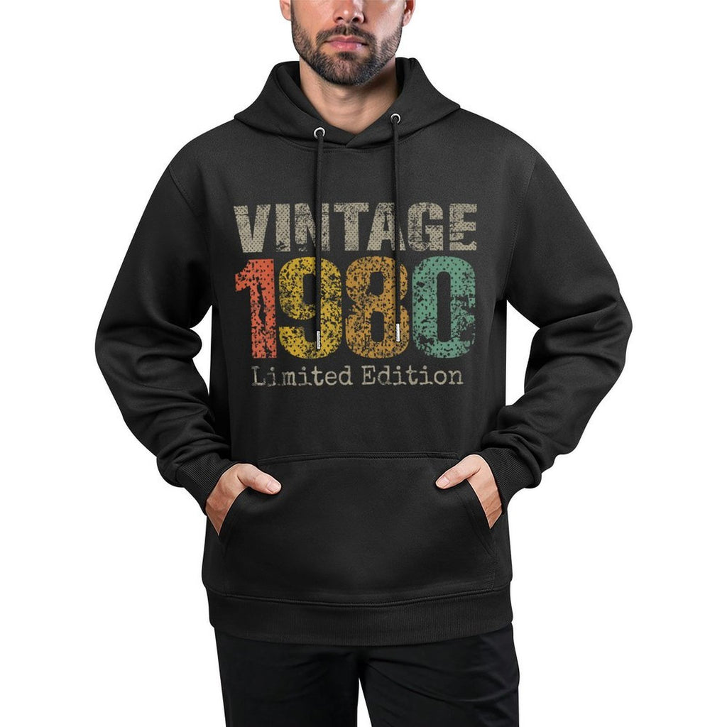Vintage 1980 Limited Edition 45th Birthday Gifts 45 Year Old Casual Wear Hoodie