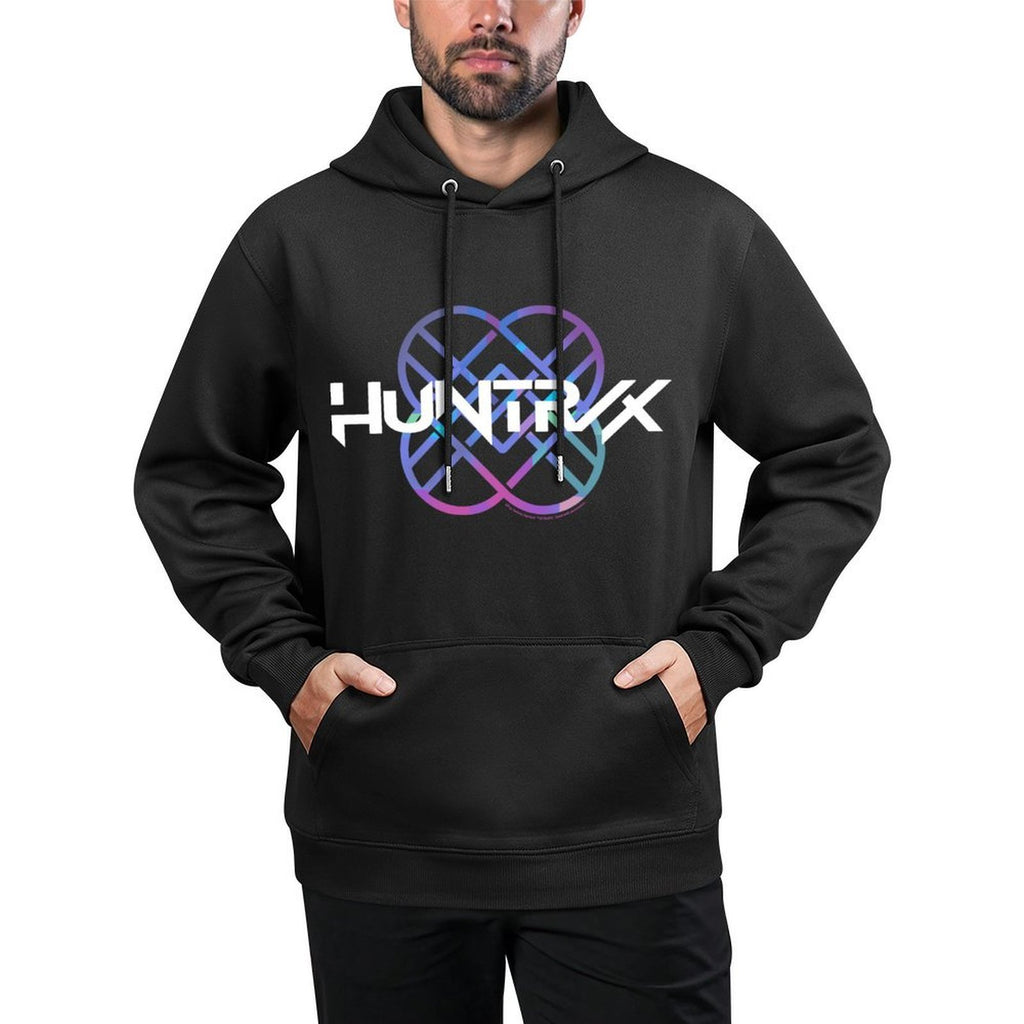 Kpop Demon Hunters Huntrx Gradient Color Band Logo Adjustable Hood Hoodie