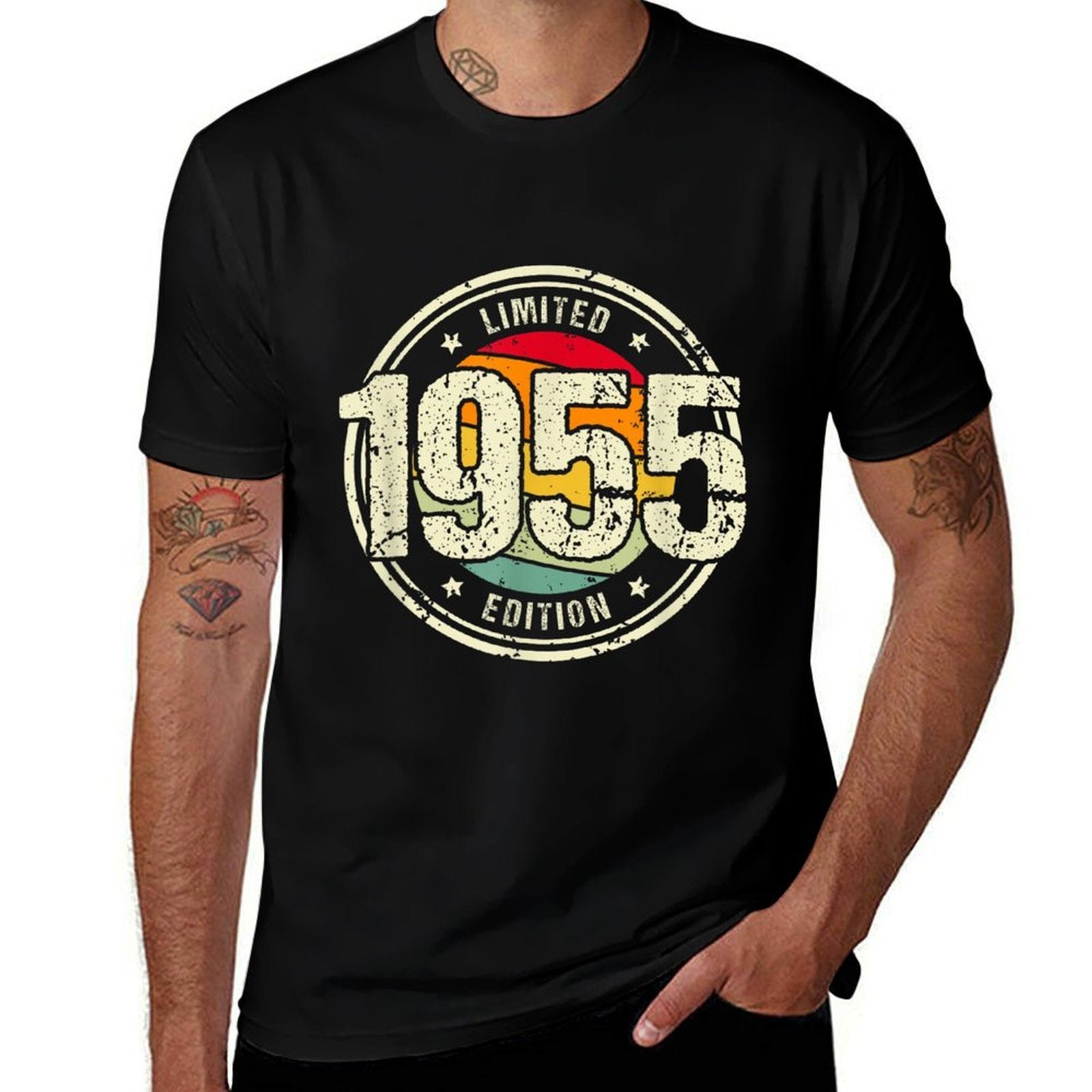 Retro 70 Year Old Vintage 1955 Limited Edition 70th Birthday  Easy-care T-Shirt