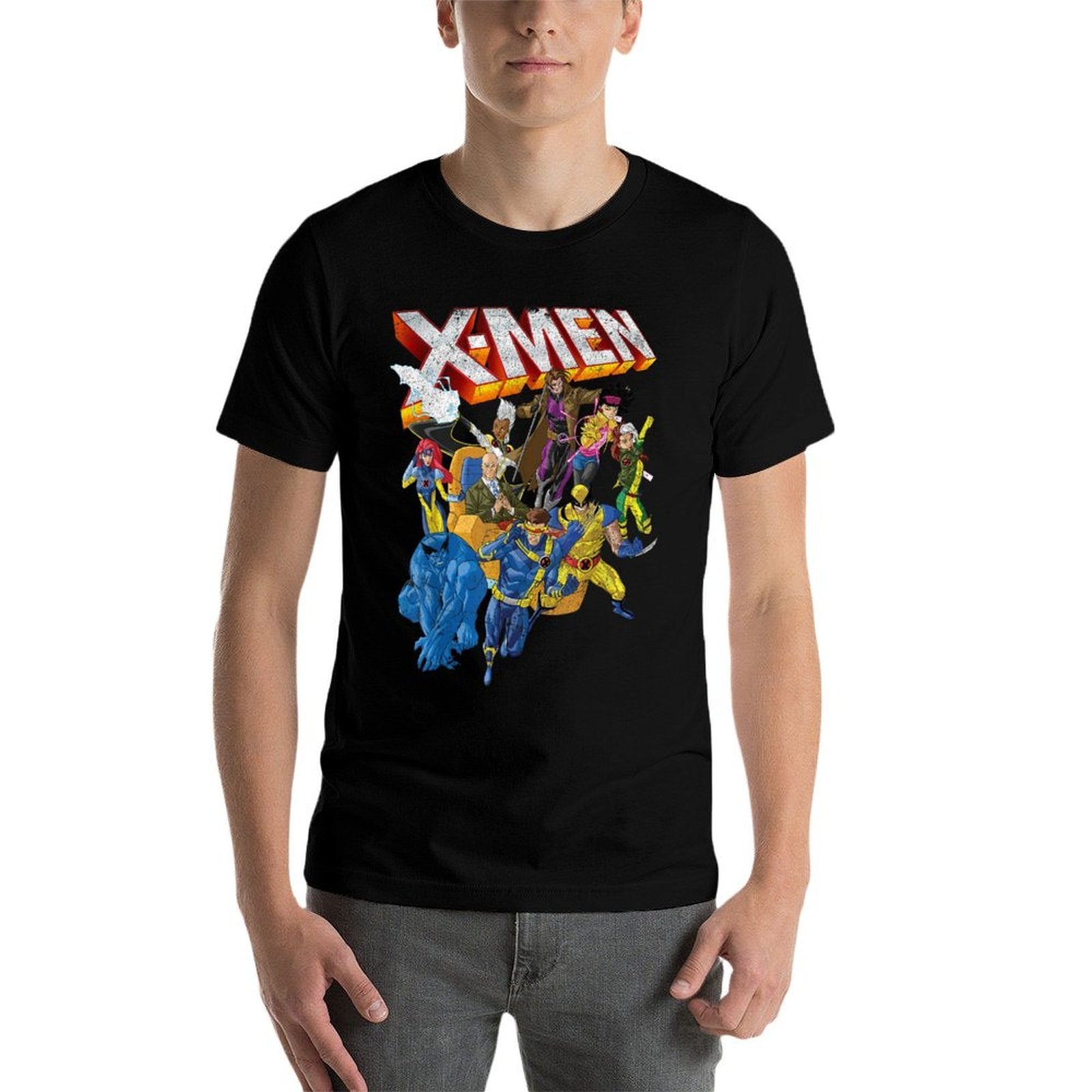 Marvel X-Men Vintage Group Shot Logo  Moisture-wicking T-Shirt