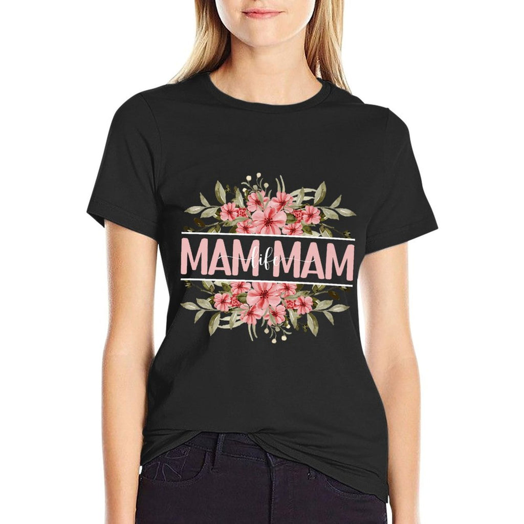 Mam Mam Life Mam Mam Grandma Mam Mam Grandmother Premium  Stretchy T-Shirt