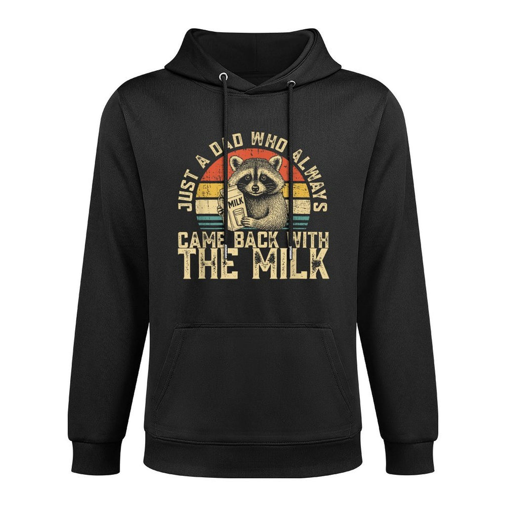 Graphics Men, Racoon Just A Dad Who Always Came Back Relaxed Fit Hoodie