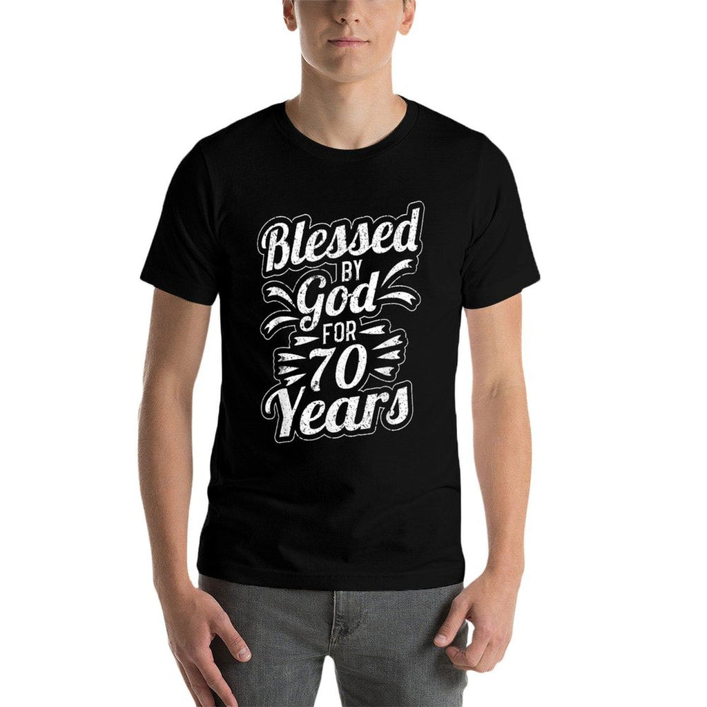 Blessed By God for 70 Years 70th Birthday  Classic T-Shirt