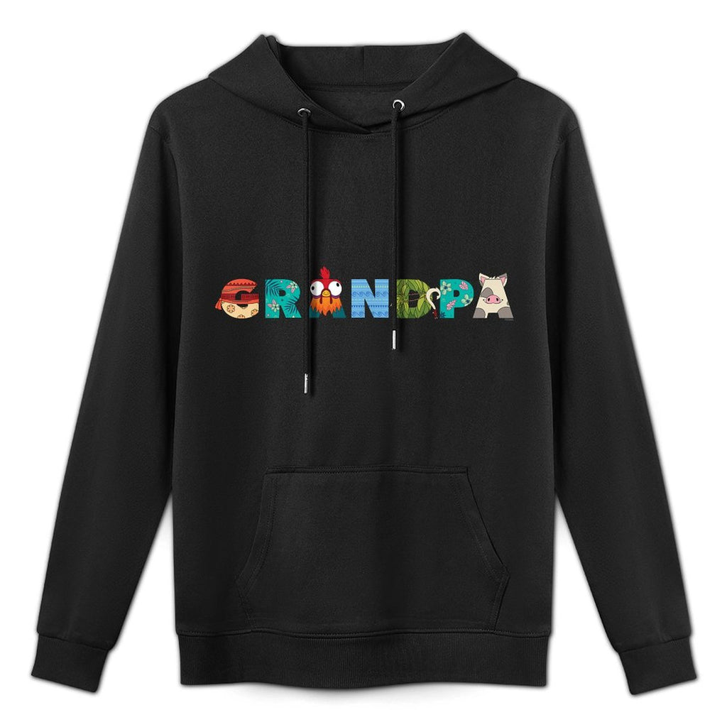 Disney Moana Letters Grandpa Gift Family Trip Vacation Easy Care Hoodie