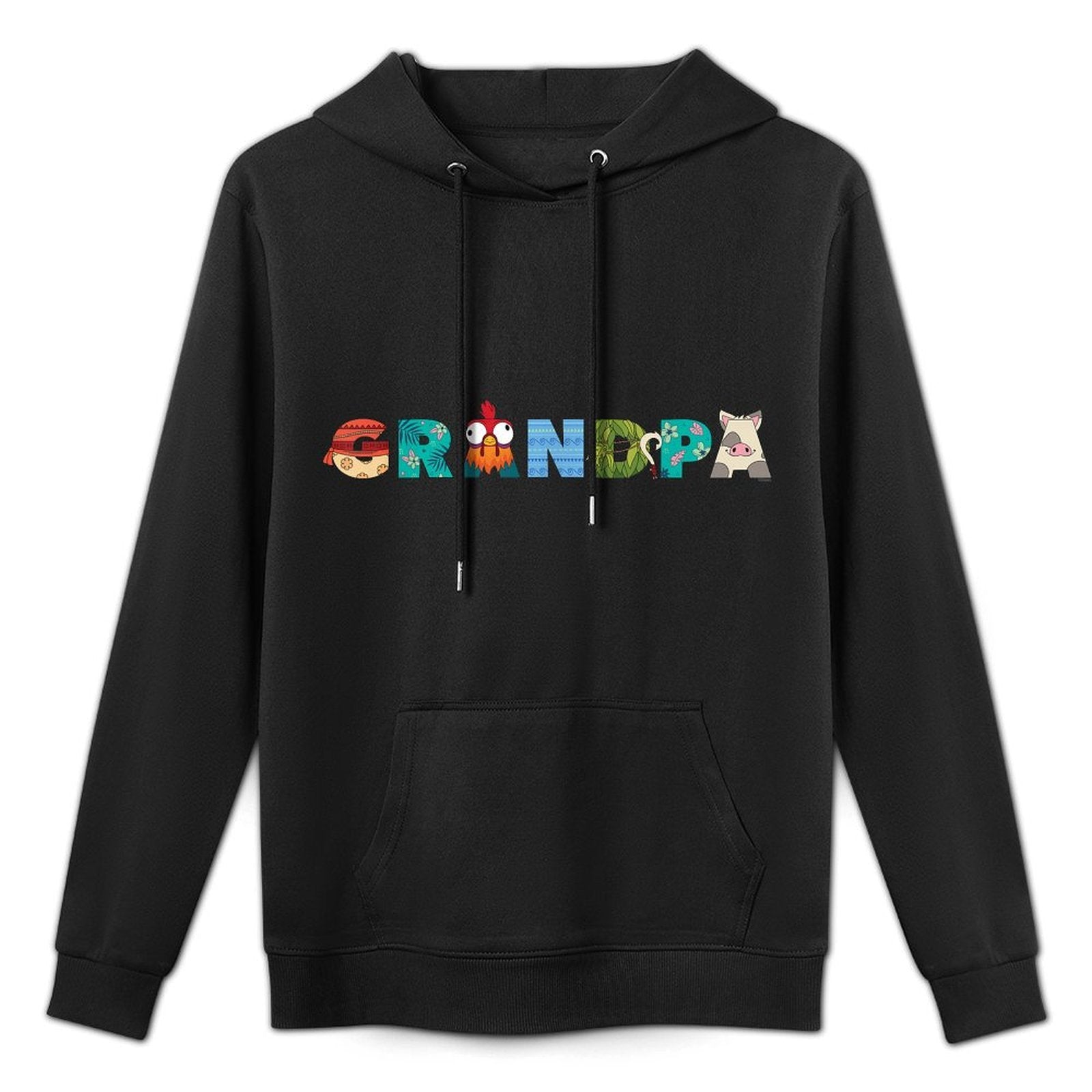 Disney Moana Letters Grandpa Gift Family Trip Vacation Easy Care Hoodie
