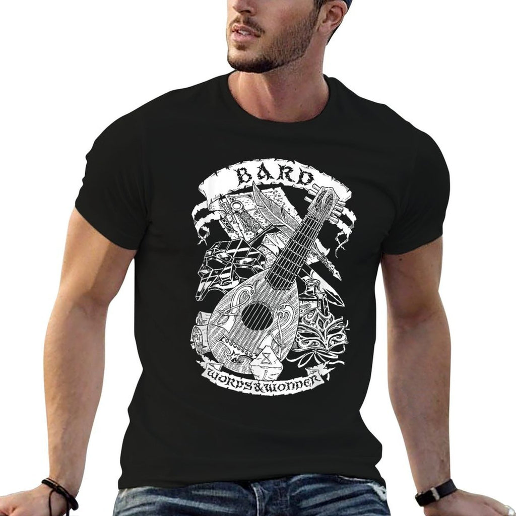Fantasy RPG - Bard  Heathered Texture T-Shirt