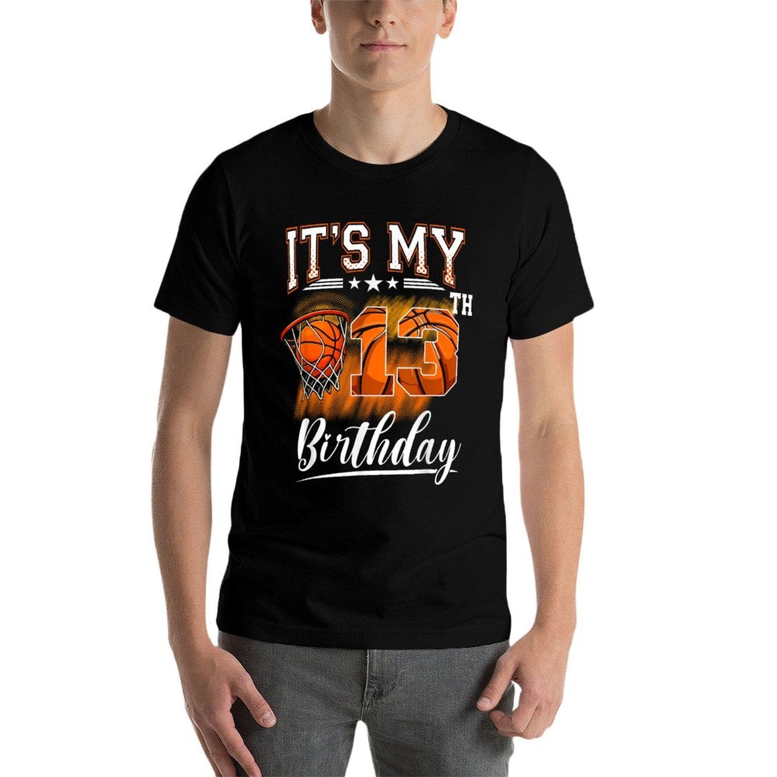 It's My 13th Birthday Basketball Theme 13 Years Old Birthday  Classic T-Shirt